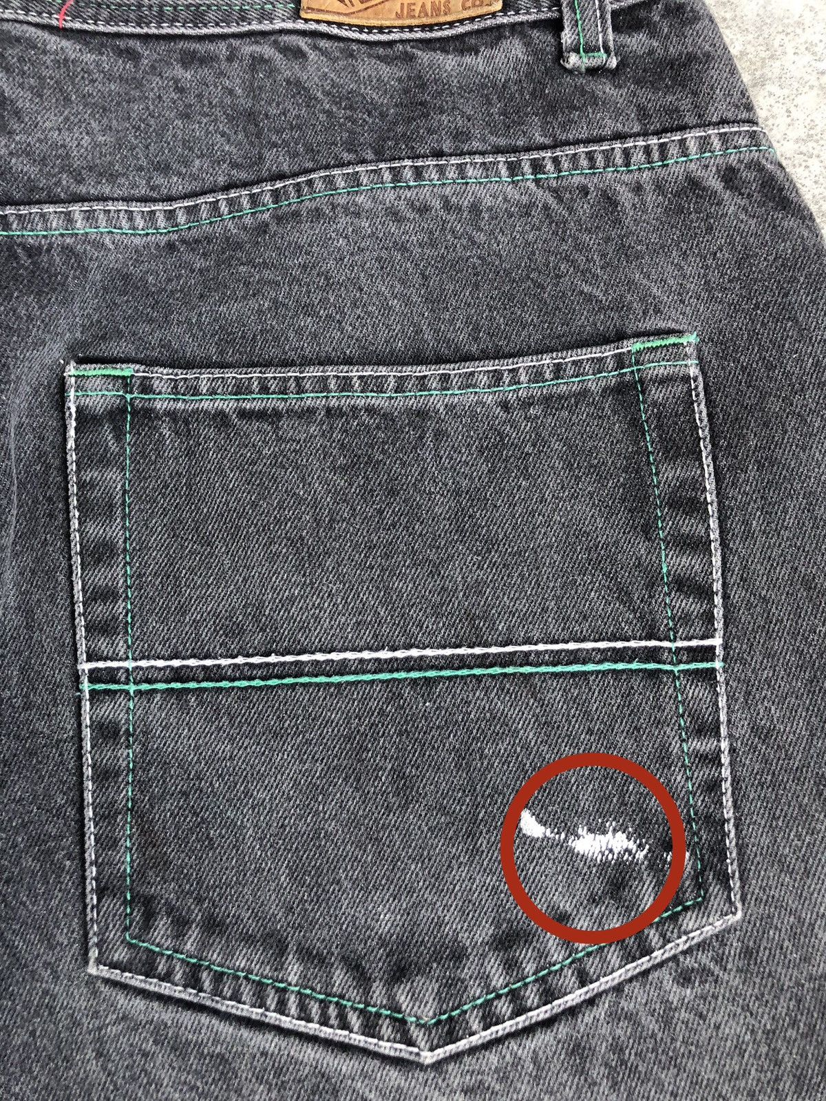 Vintage Risk Baggy Jeans Distressed Denim Size US 34 / EU 50 - 19 Thumbnail