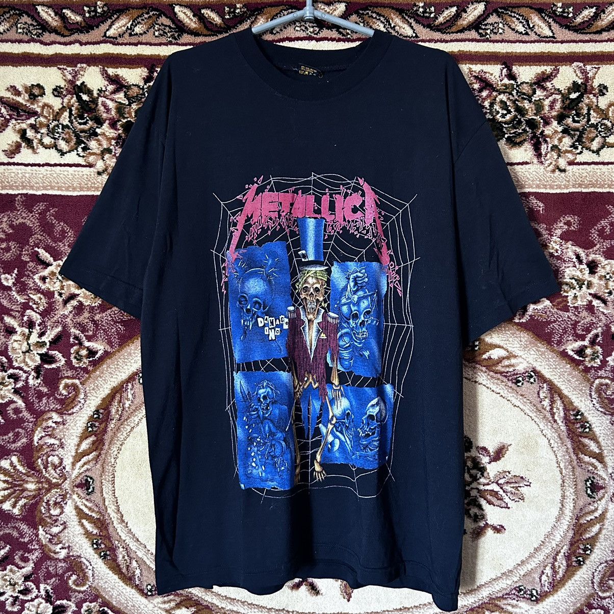 Band Tees × Metallica × Vintage 90s Metallica Ringmaster AOP Bootleg Vintage Tshirt Rare Size US XL / EU 56 / 4 - 1 Thumbnail