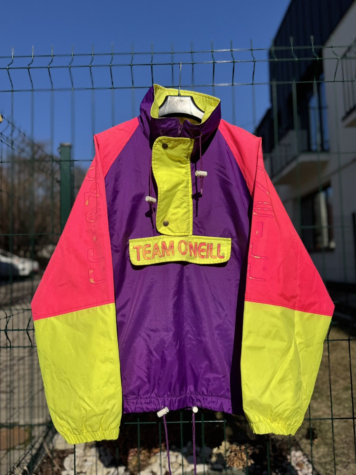 O'Neill Vintage 80s Team Oneill Coloblock Rain Jacket Size US L / EU 52-54 / 3 - 2 Thumbnail
