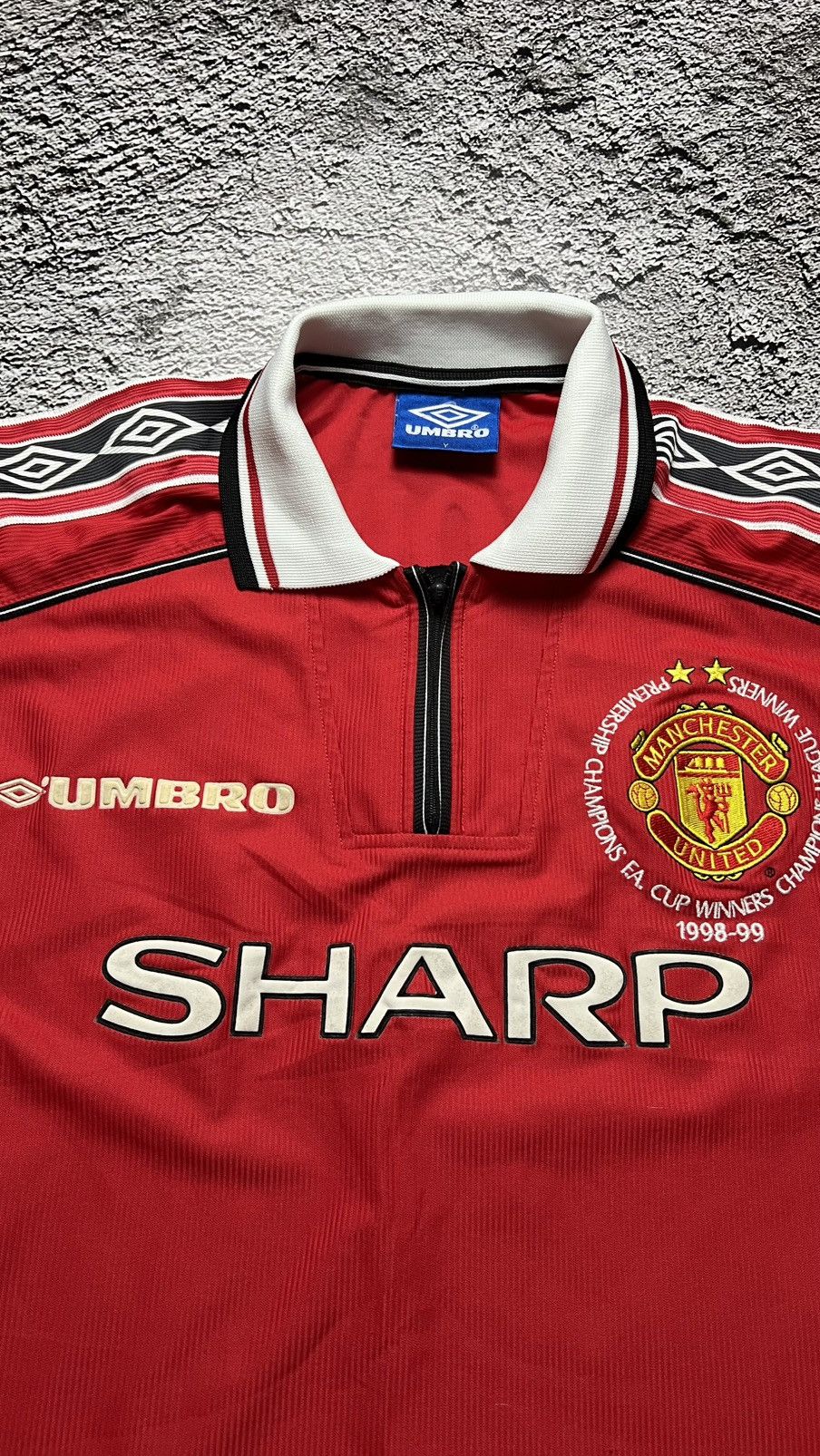 Umbro 1998 RARE‼️ FA Cup winners Manchester Andy Cole umbro jersey Size US S / EU 44-46 / 1 - 4 Thumbnail