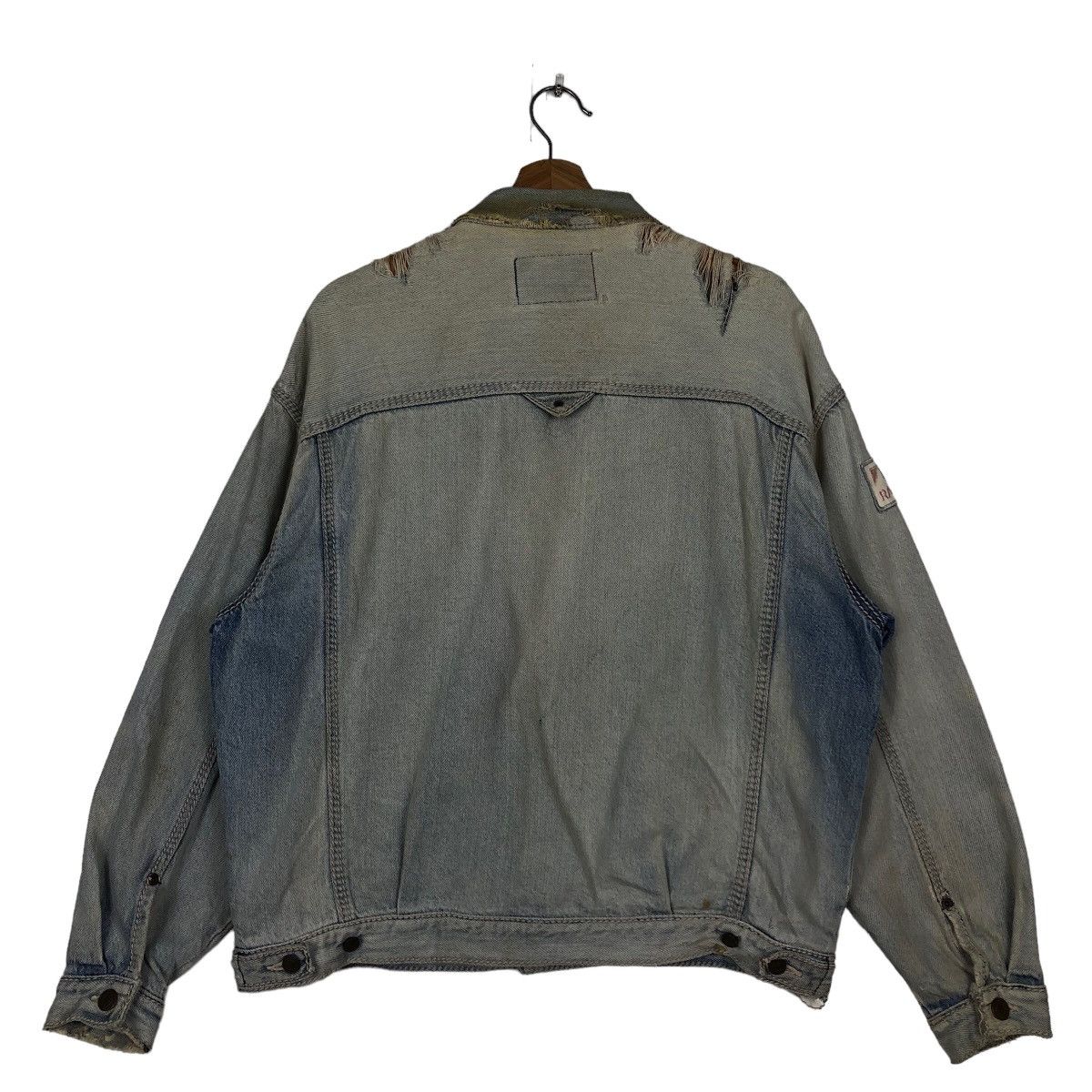 Japanese Brand 🔥Vintage Trucker Denim Jacket Racing Pirelli Italy Big Logo Size US M / EU 48-50 / 2 - 7 Thumbnail