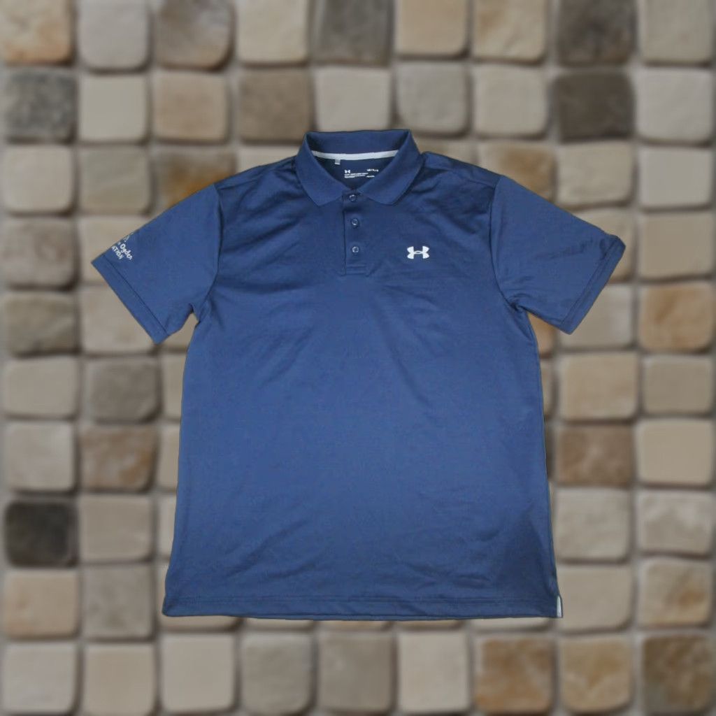 Under Armour Under Armour Polo Shirt Men’s Large Blue Golf Logo Short Sleeve Polo Mens Size US L / EU 52-54 / 3 - 1 Thumbnail