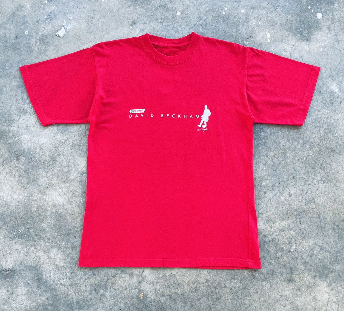 Vintage Vintage David Beckham By Castrol Tees Size US M / EU 48-50 / 2 - 1 Thumbnail