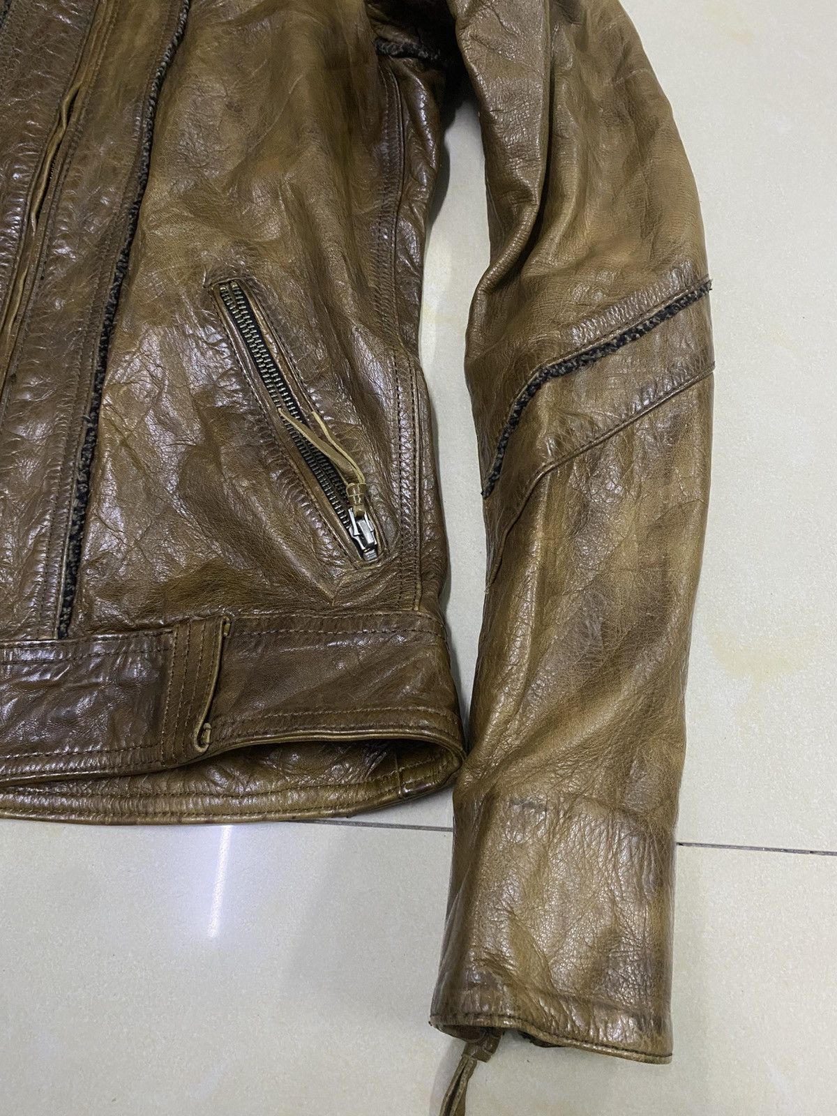 14th Addiction 14th Addiction Fur Hooded Leather Jacket Size US XS / EU 42 / 0 - 5 Thumbnail