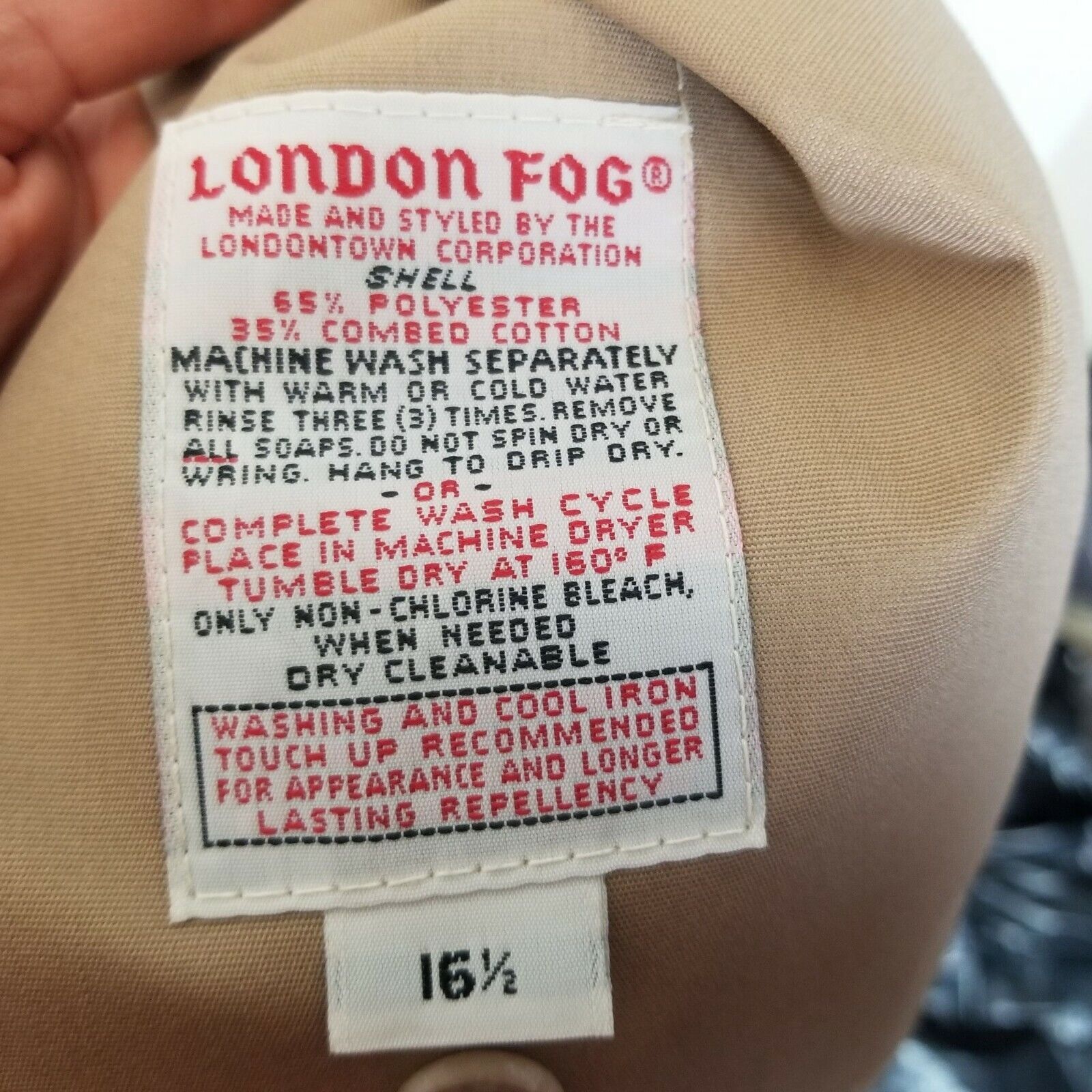 London Fog Vintage London Fog Womens Trench Coat Size 16.5 Maincoat Size XL / US 12-14 / IT 48-50 - 7 Thumbnail
