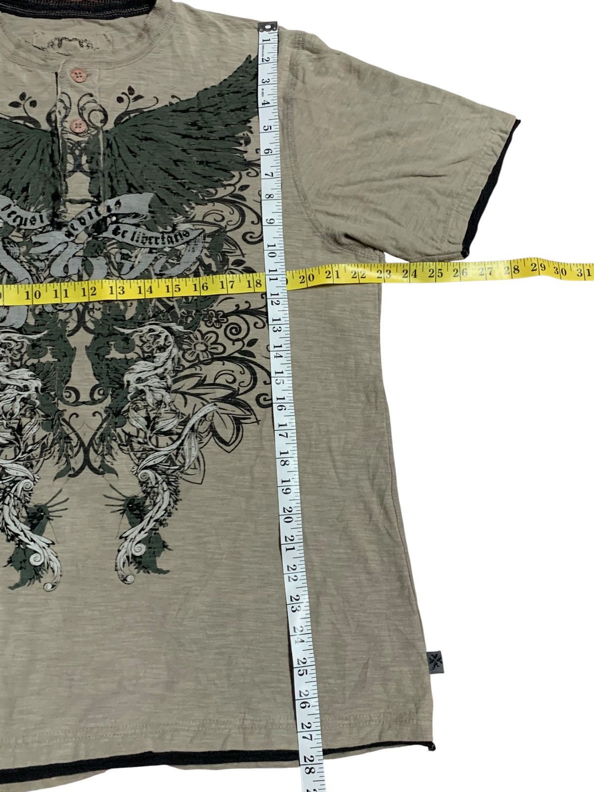 If Six Was Nine Modern Culture Grey Henley Tshirt Size US XL / EU 56 / 4 - 11 Thumbnail