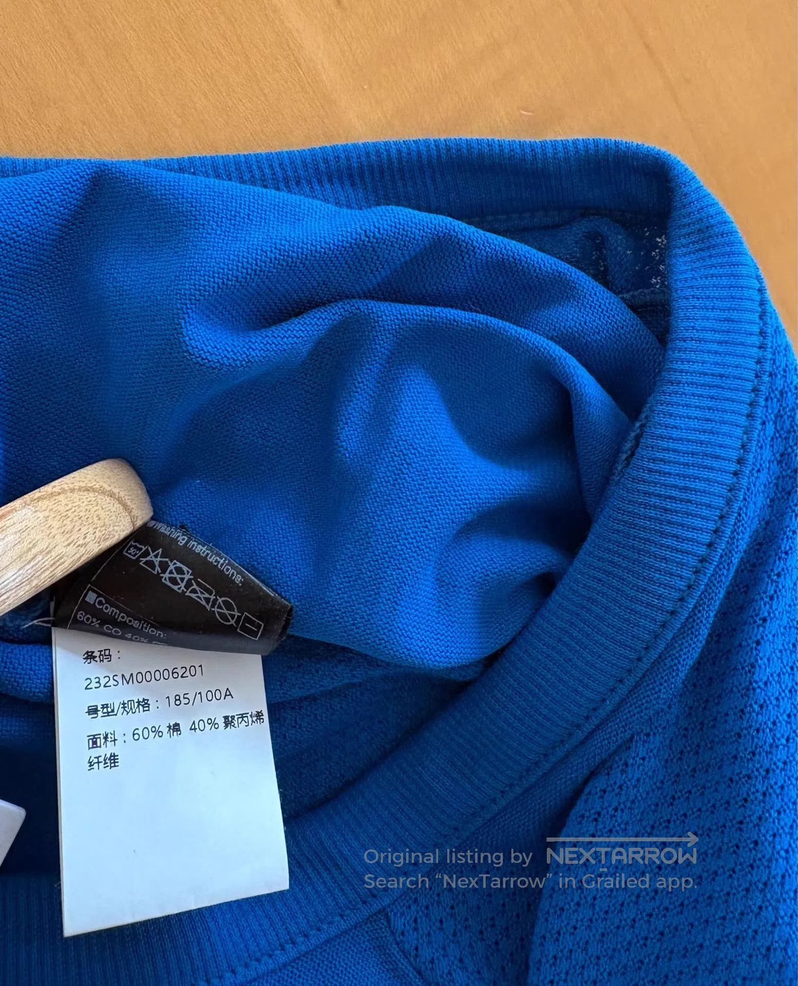 ROA Blue Long Sleeve Crew Neck Shirt XXL. Size US XXL / EU 58 / 5 - 9 Thumbnail