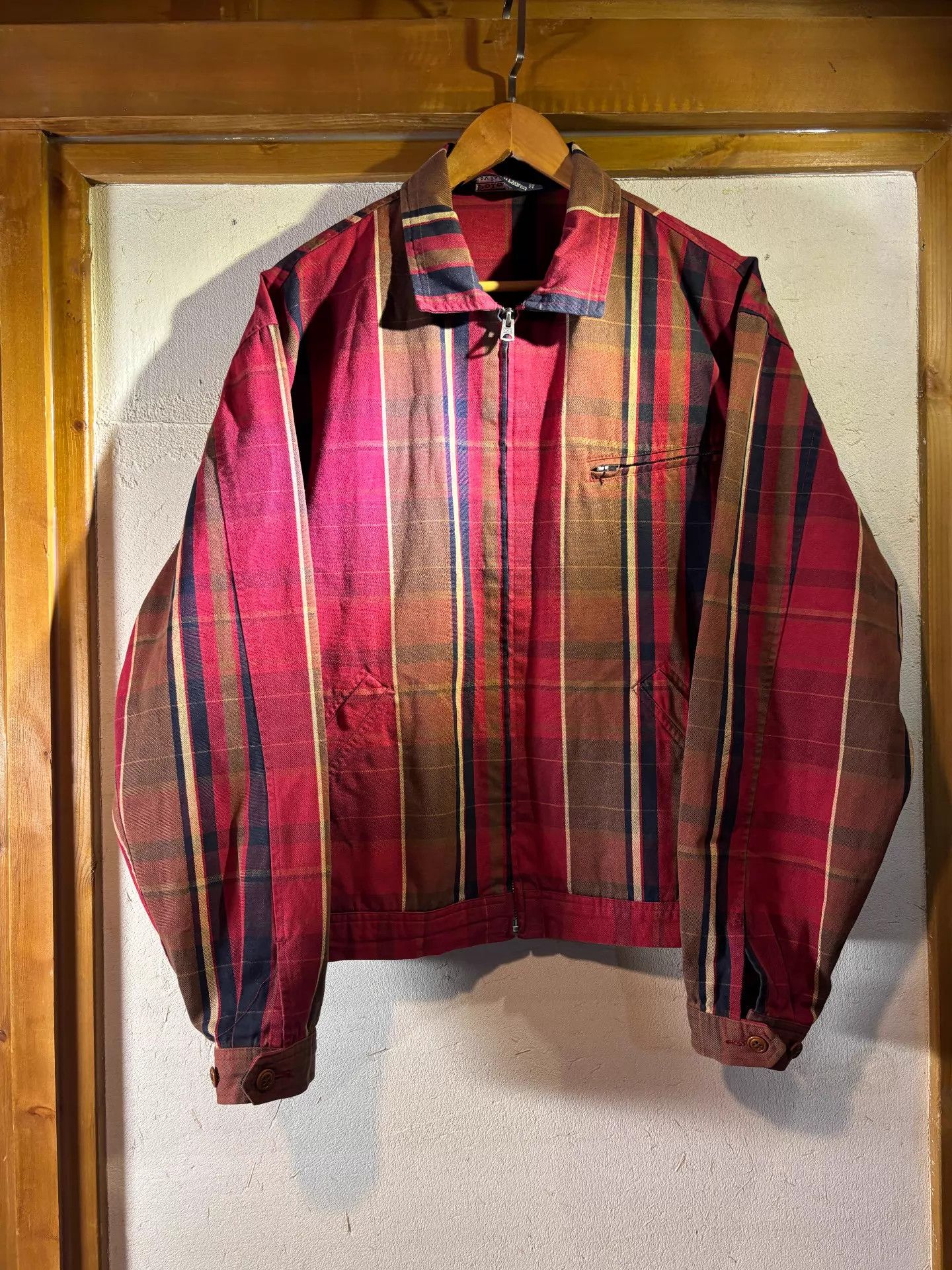 Polo Ralph Lauren Polo RL Vintage 90s Red Plaid Short Wide M Jacket Size US M / EU 48-50 / 2 - 1 Thumbnail