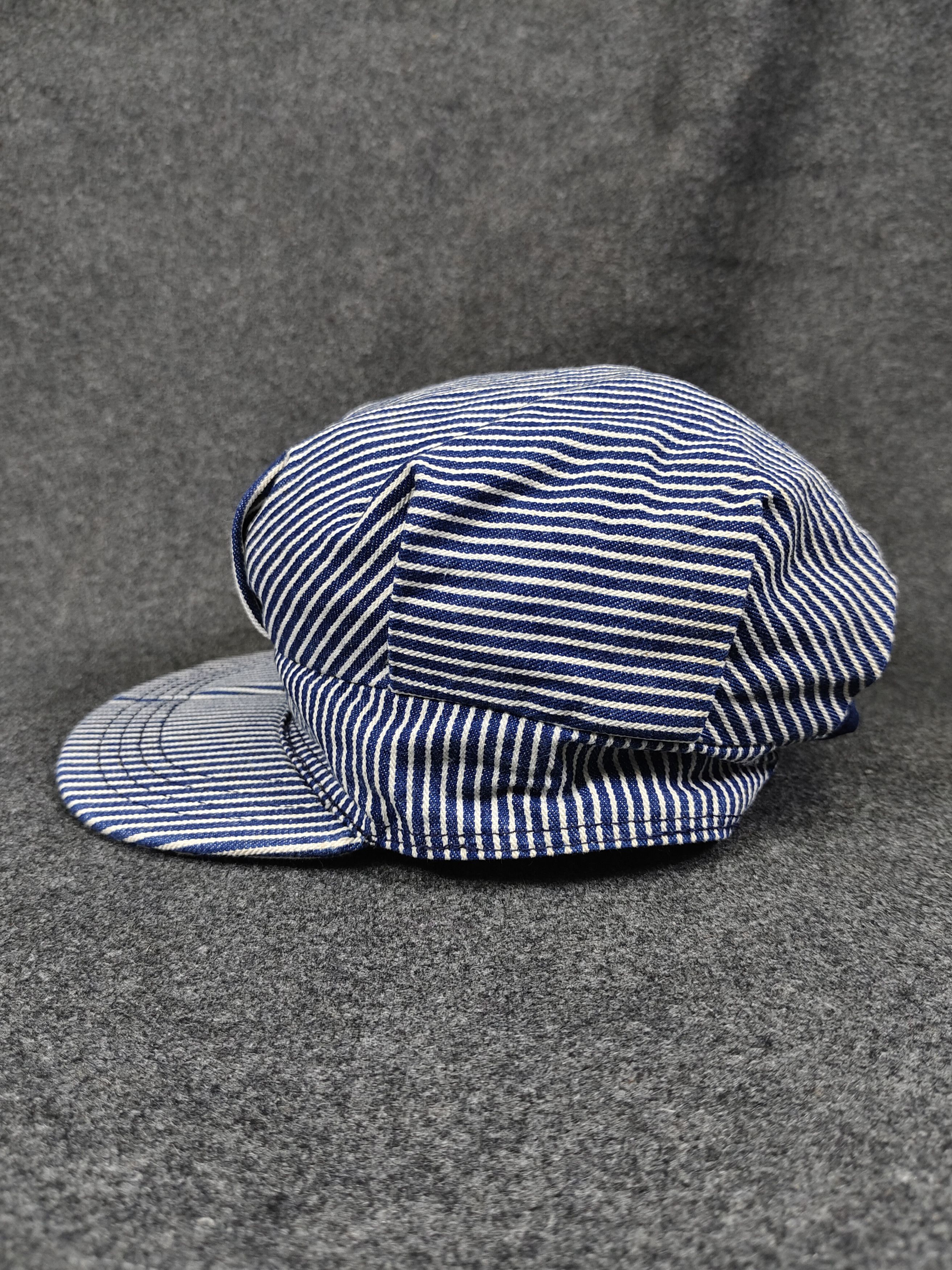 Oshkosh 80s OshKosh- Hickory Stripe Heritage American Workwear Cap Size ONE SIZE - 5 Thumbnail