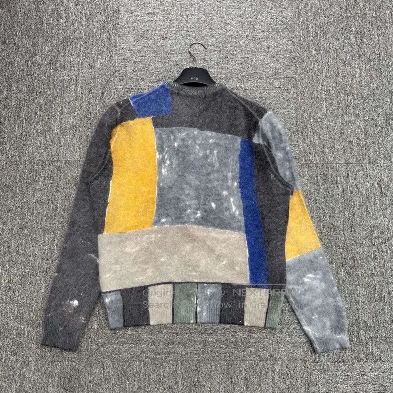 Prada Prada Oil-painted rabbit fur sweater Size US M / EU 48-50 / 2 - 2 Thumbnail