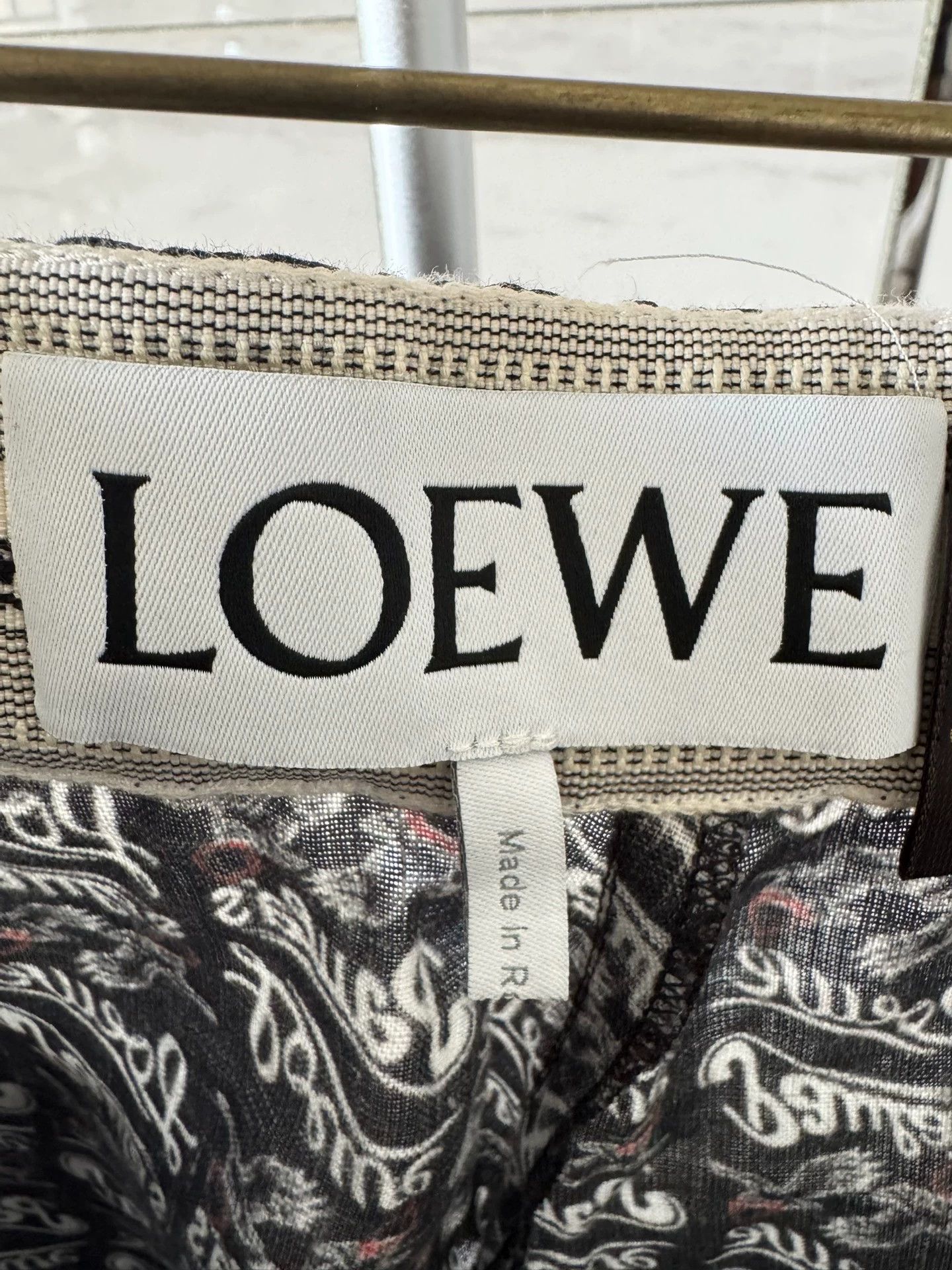Loewe LOEWE S 100% Linen Drawstring Short Soft Like New Size US 29 - 3 Thumbnail