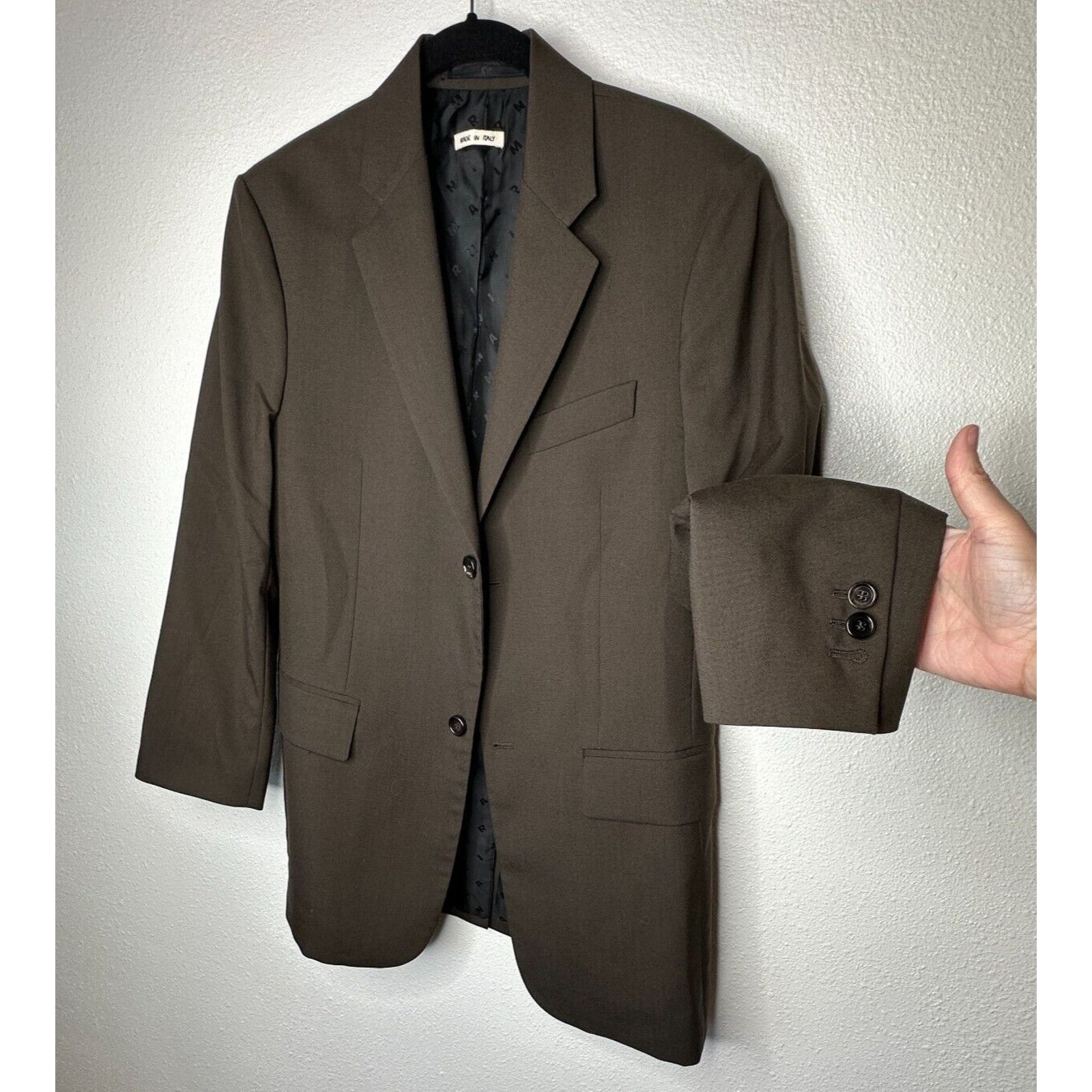 Marni Marni Brown Two Button Notched Collar Wool Blazer Jacket 44 Size US S / EU 44-46 / 1 - 4 Thumbnail