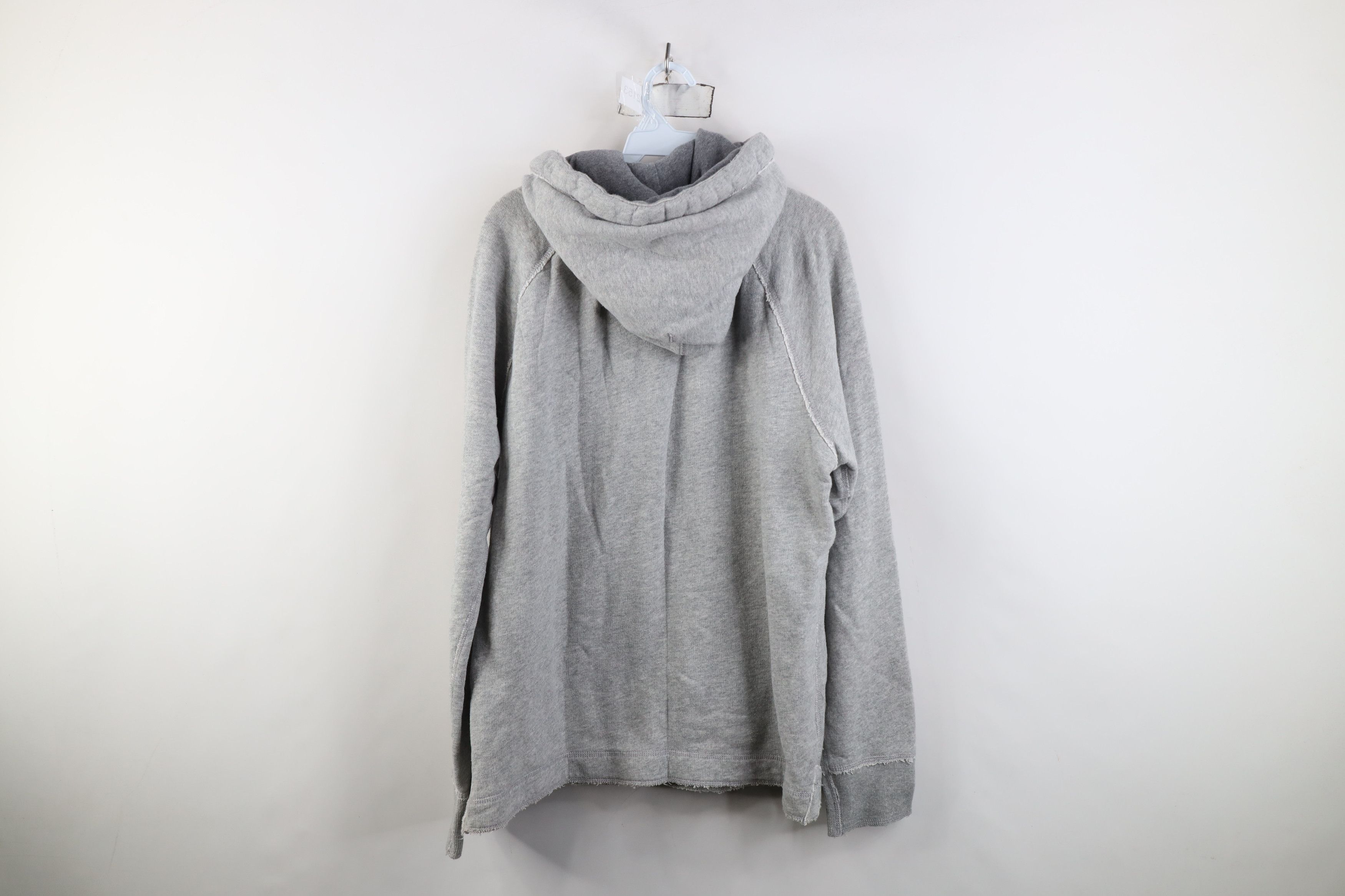 Abercrombie & Fitch Vintage 90s Y2K Abercrombie & Fitch Heavy Henley Hoodie Gray Size US XL / EU 56 / 4 - 11 Thumbnail