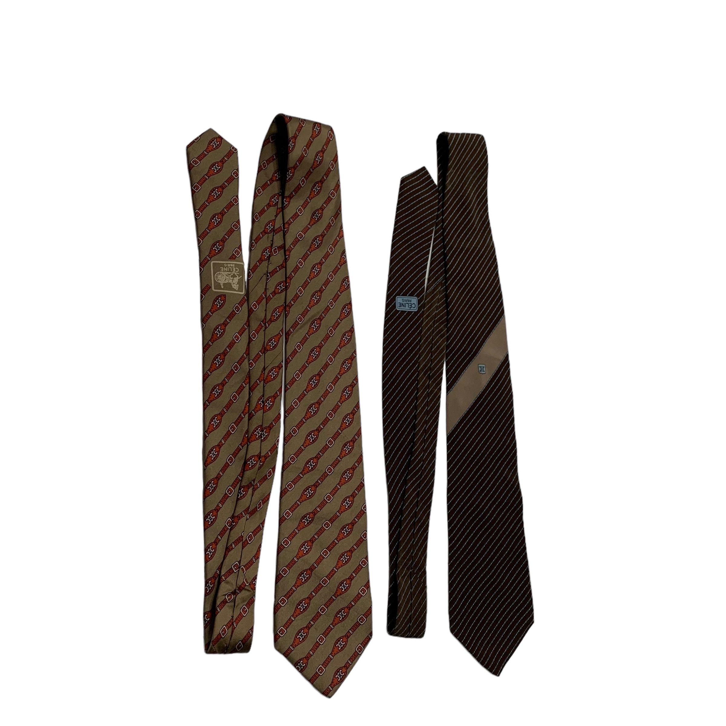 2 Pieces Celine Necktie