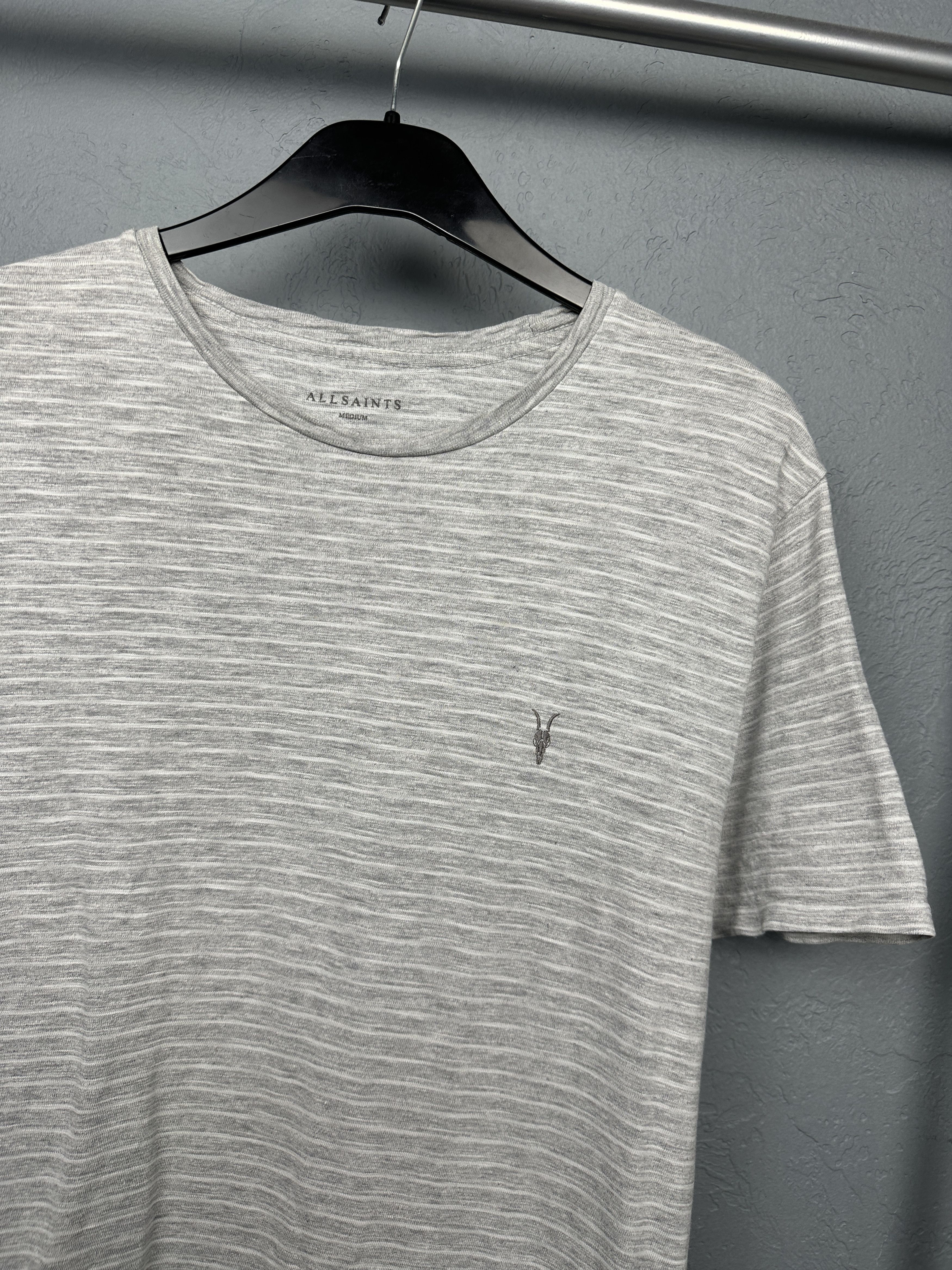 Allsaints Allsaints Mana Mens Crew Neck Striped T-Shirt Size US M / EU 48-50 / 2 - 2 Thumbnail