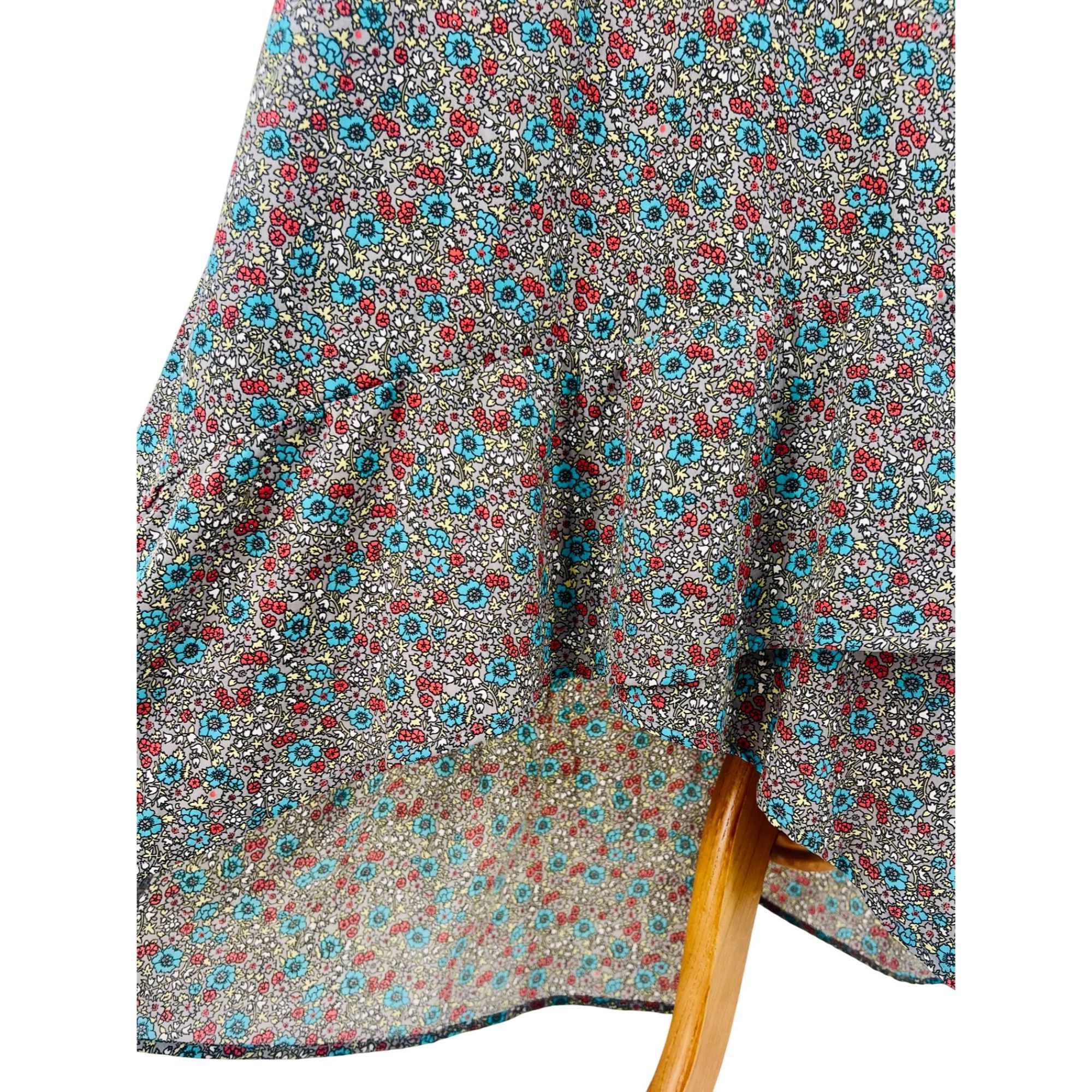 Billabong VTG Billabong Floral Strappy Back Maxi Dress | Coastal Boho Size L / US 10 / IT 46 - 4 Thumbnail