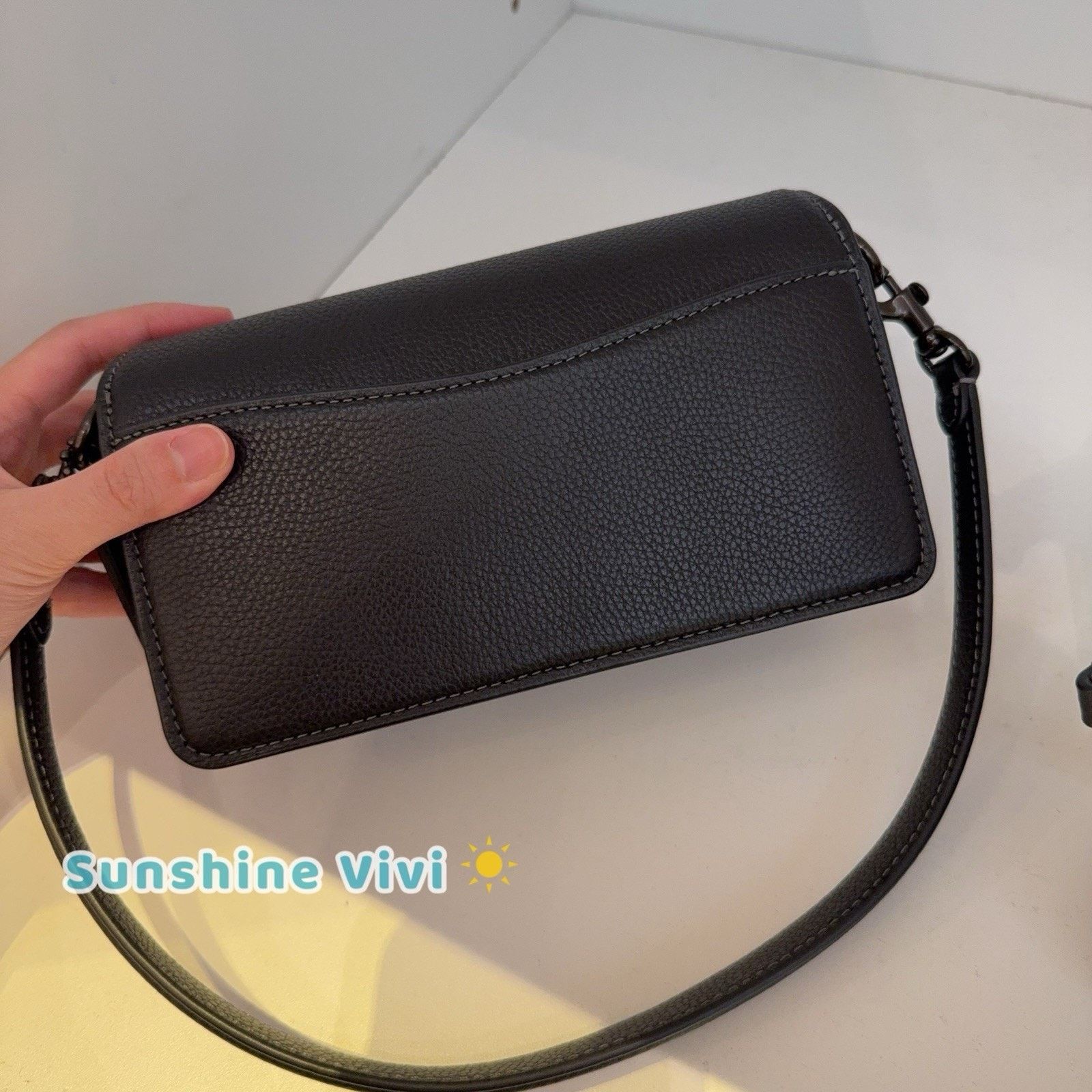 Coach NWT Coach CY201 Tabby Shoulder Bag 20 Black pebble leather Size ONE SIZE - 3 Thumbnail