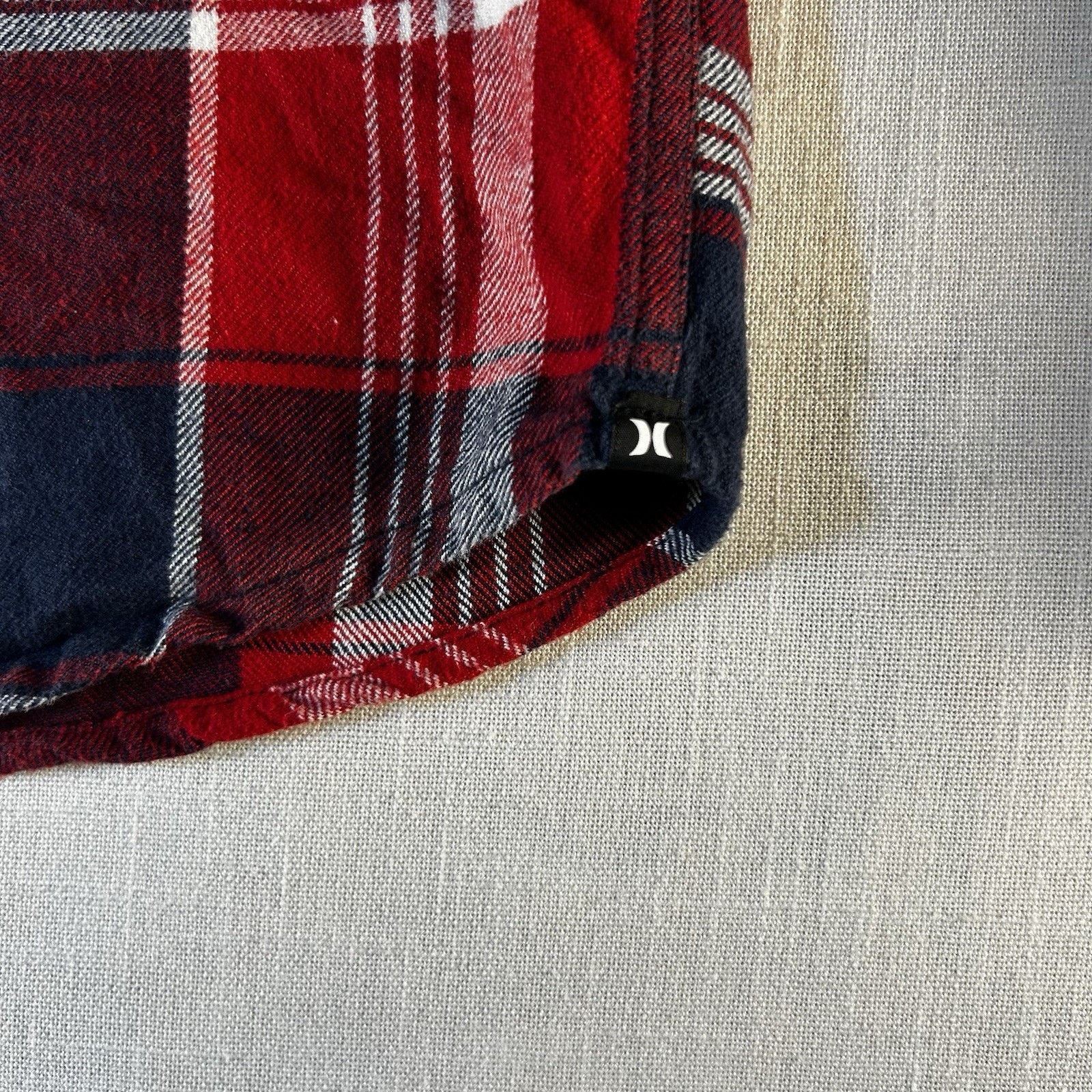 Hurley Hurley Shirt Men S Blue/Red/White Plaid Flannel Long Sleeve Size US S / EU 44-46 / 1 - 13 Thumbnail