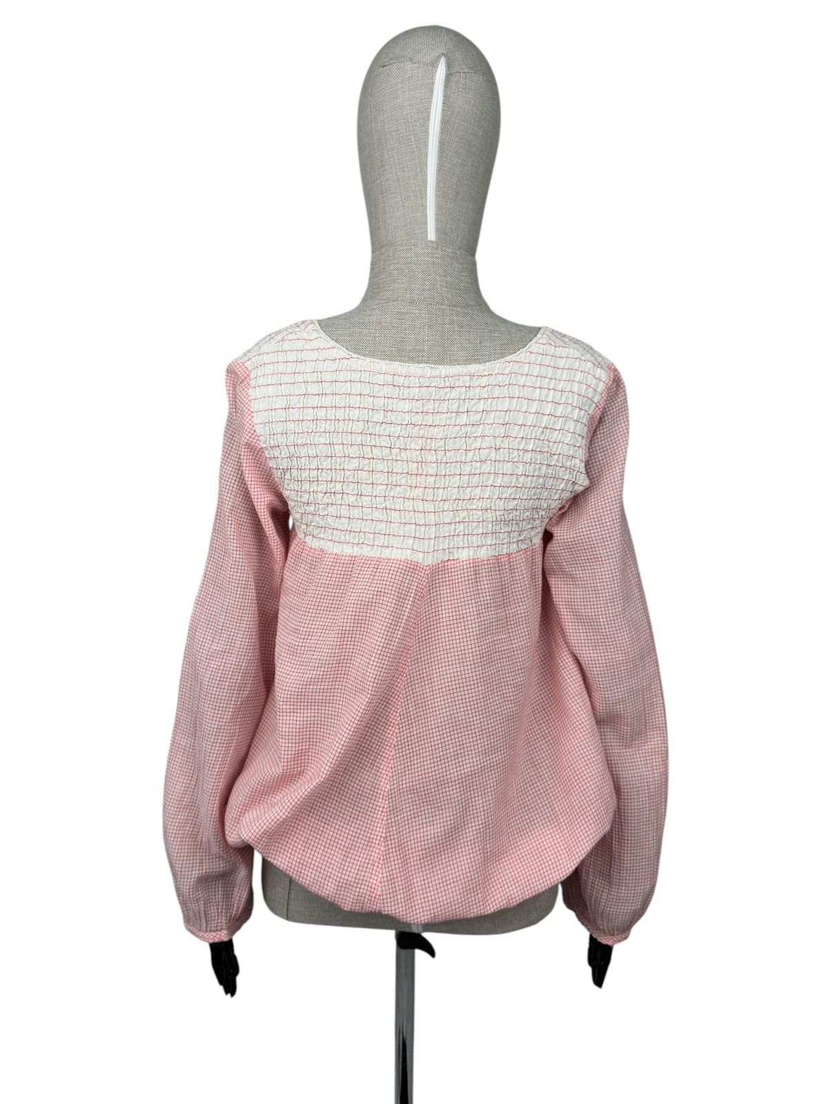 Other Ewa i Walla Pink Check Blouse Long Sleeve Shirt size M Size M / US 6-8 / IT 42-44 - 3 Thumbnail