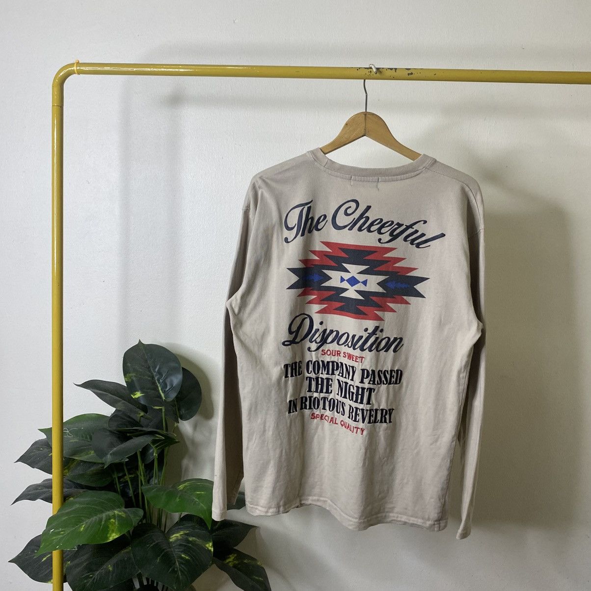 Mind Games Native Aztec Motive Pendleton Style LS T Shirt Size US L / EU 52-54 / 3 - 1 Thumbnail