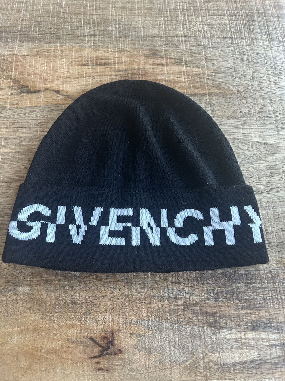 Givenchy Givenchy wool logo knit beanie hat accessory designer 🇮🇹blk Size ONE SIZE - 1 Thumbnail