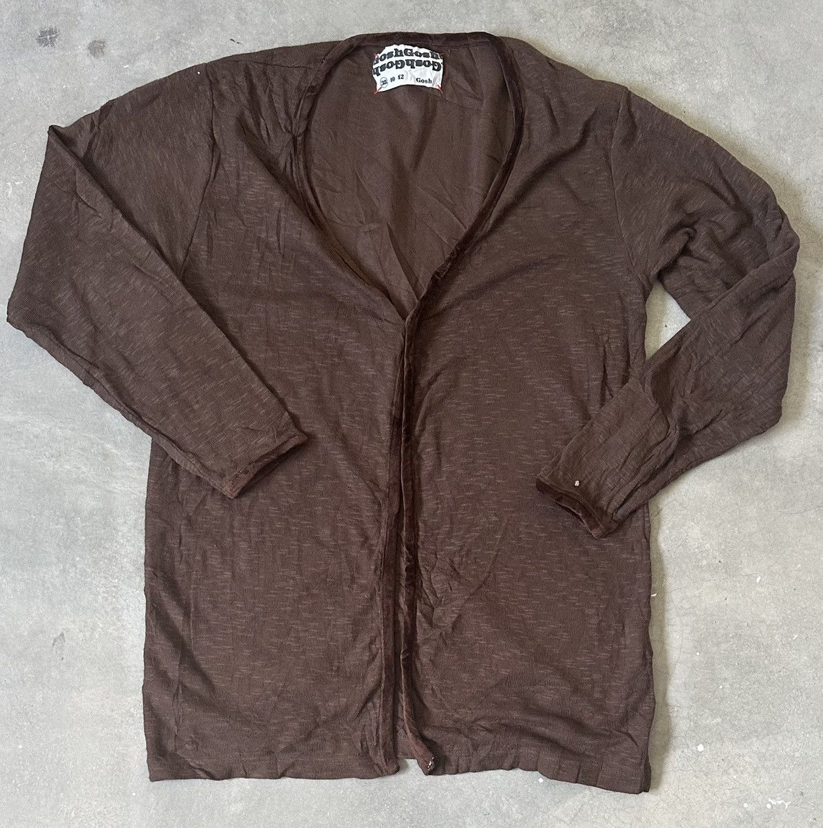 Japanese Brand VINTAGE GOSH GOSH JAPANESE TWILL CARDIGAN Size US XXL / EU 58 / 5 - 1 Thumbnail