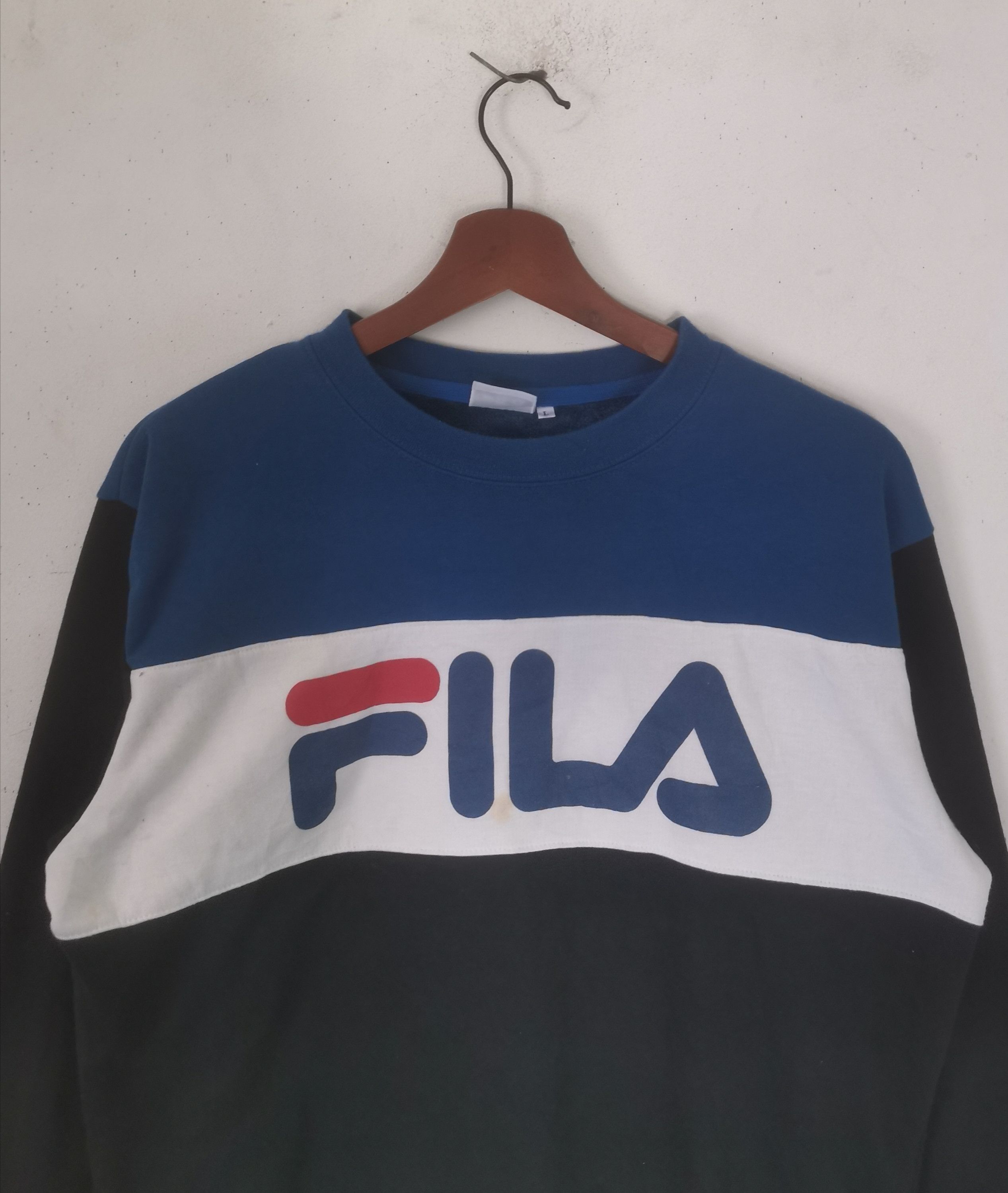 Fila × Vintage Rare Fila multicolour sweatshirt large size Size US L / EU 52-54 / 3 - 2 Thumbnail