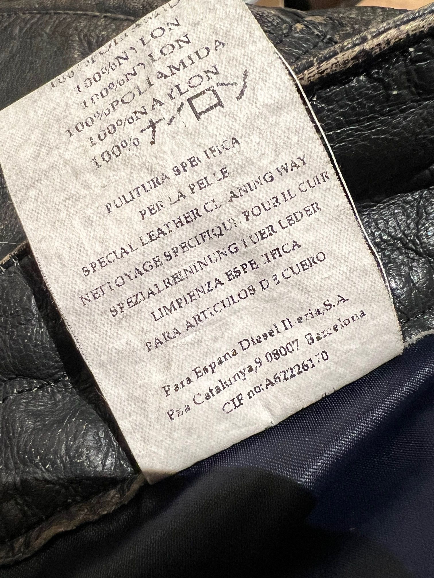 Diesel Diesel “Industry Division” Black Washed Leather Pants Size US 32 / EU 48 - 12 Thumbnail