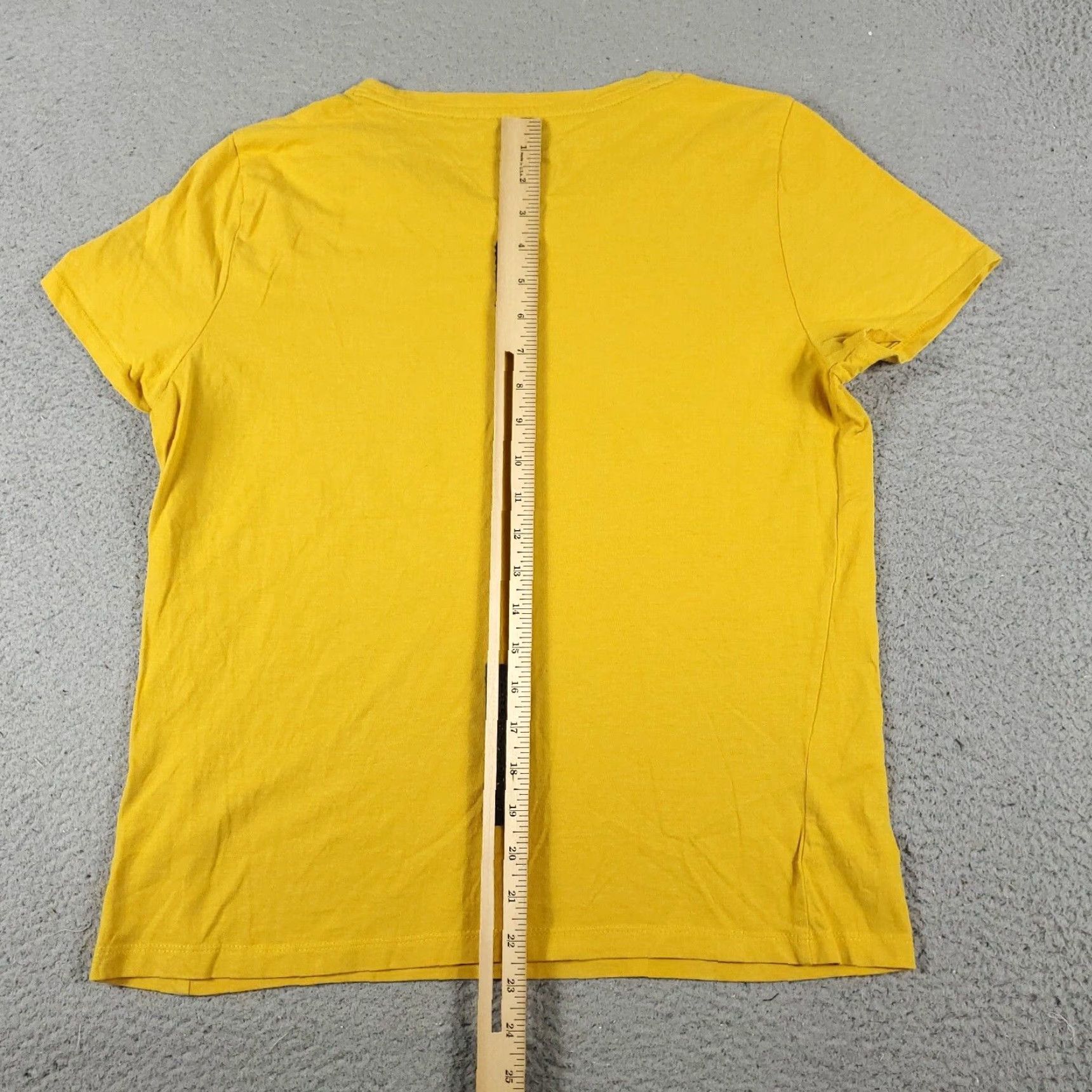 Tommy Hilfiger Tommy Hilfiger Women's T-Shirt Medium Yellow Casual Short Sleeve Crew Neck Logo Size M / US 6-8 / IT 42-44 - 5 Thumbnail