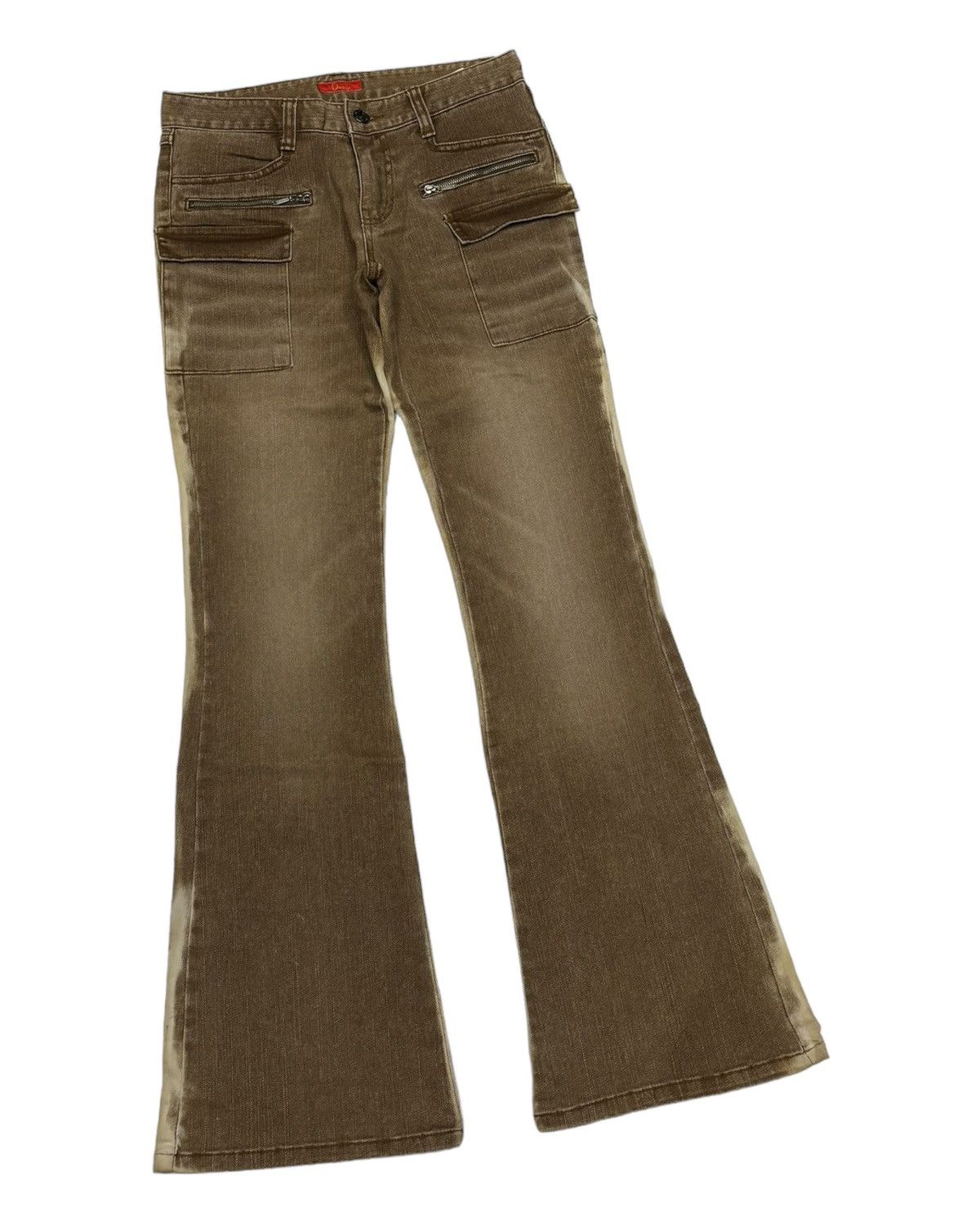 Other RARE FLARE JEANS ORANGE FADED BOOTCUT DENIM JEANS Size 26" / US 2 / IT 38 - 3 Thumbnail