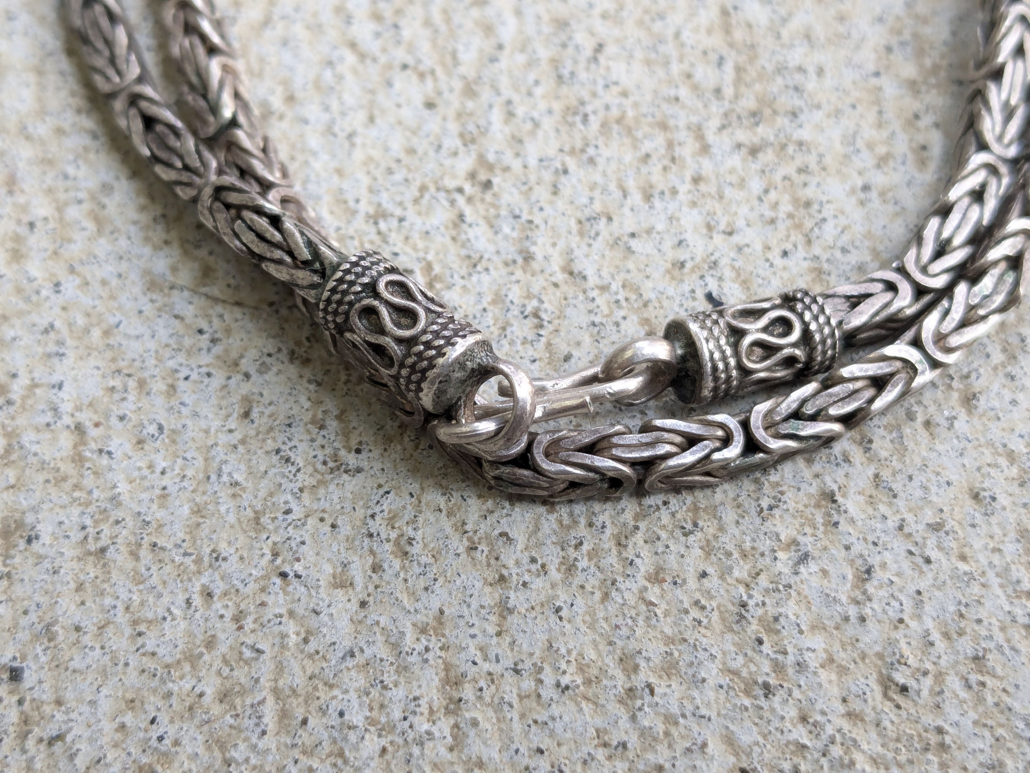 Other Byzantine Silver Choker Necklace 18" Size ONE SIZE - 5 Thumbnail