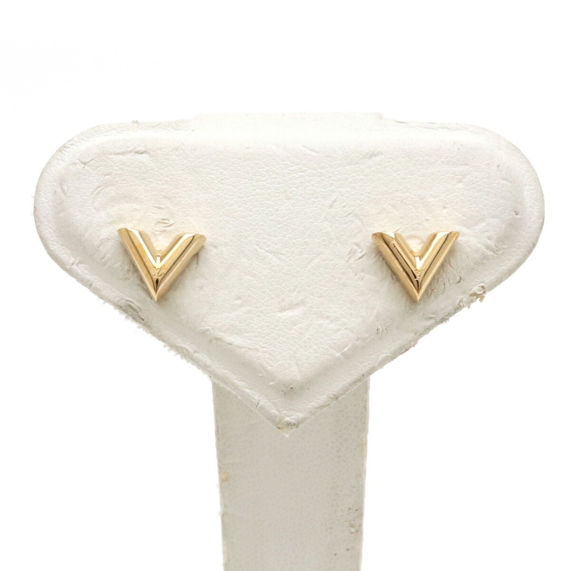 Louis Vuitton LOUIS VUITTON Earrings Women's 750PG Diamond Puss Dreille  Crew Pink Gold Polished