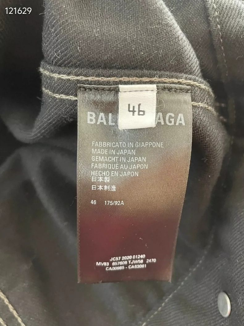 Balenciaga Balenciaga Black hooded denim jacket Size US S / EU 44-46 / 1 - 4 Thumbnail