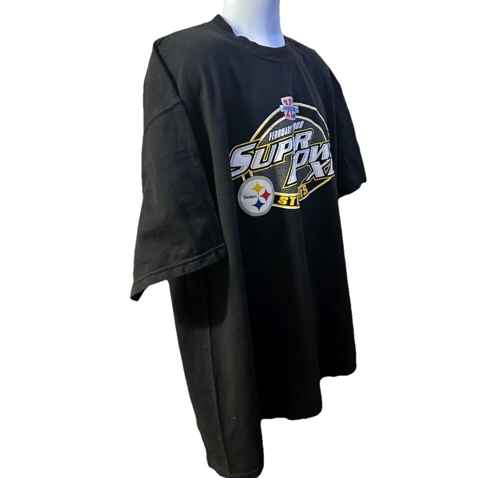Lee VINTAGE Steelers T-Shirt Lee 2006 2XL Black Short Sleeve Men Shirt 2XL Football NFL Football Shirt Mens Steelers Shirt Size US XXL / EU 58 / 5 - 3 Thumbnail