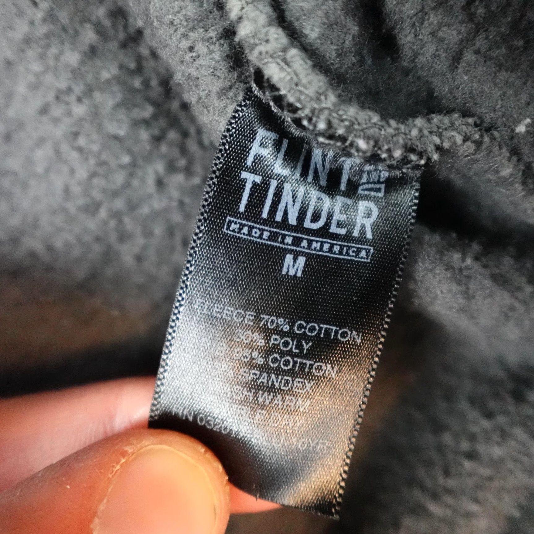 Flint And Tinder Flint And Tinder Hoodie Mens Medium Gray Fleece Pullover Made In USA Sweatshirt Size US M / EU 48-50 / 2 - 7 Thumbnail