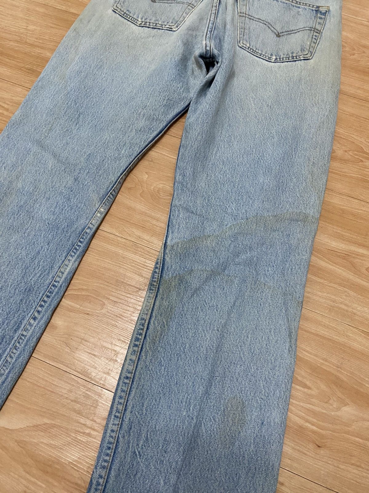 Levi's × Vintage Vintage 90s levis 501 button fly distressed denim Size US 32 / EU 48 - 7 Thumbnail