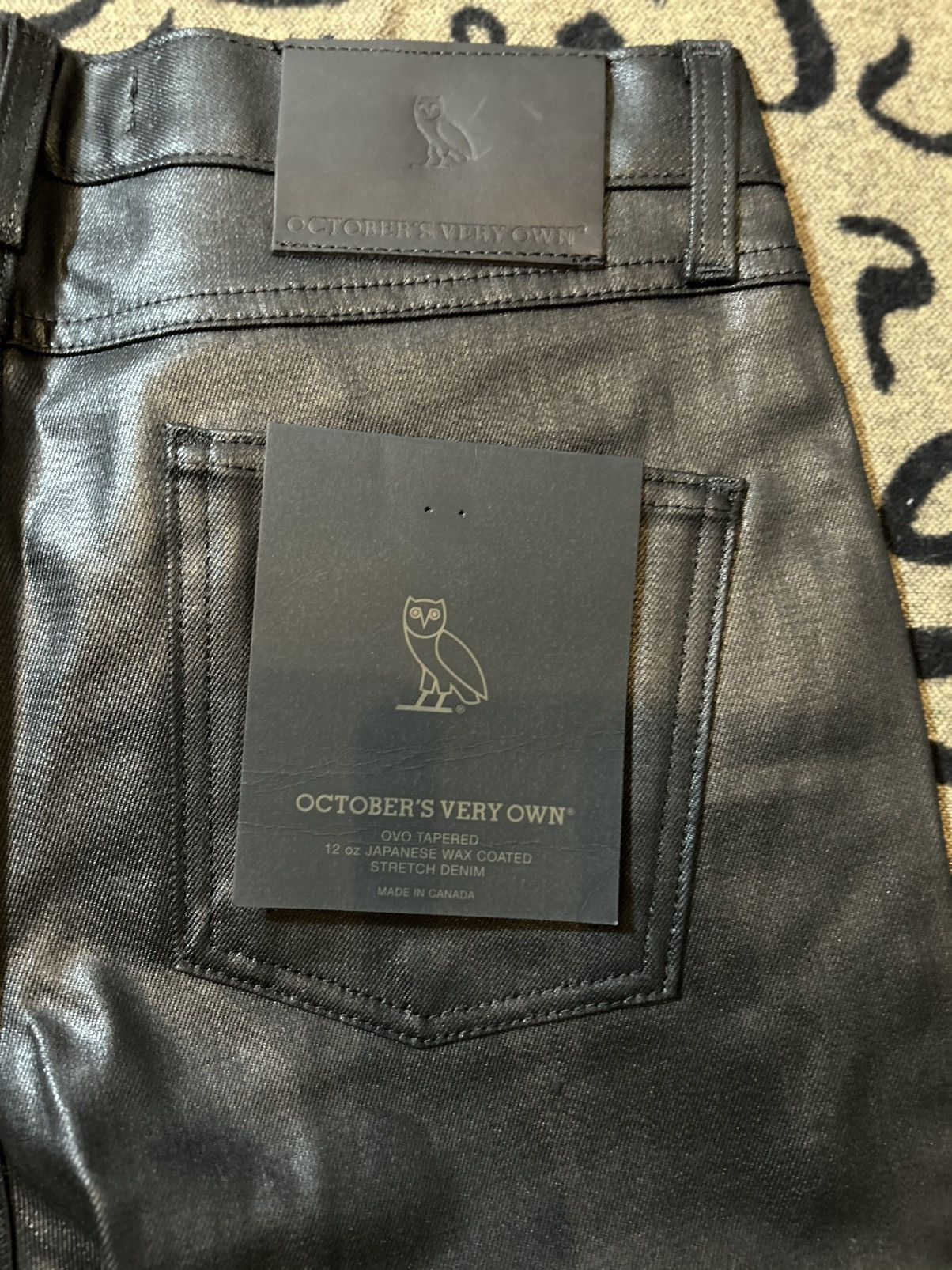 October's Very Own 2019 OVO Black Wax Denim Size US 34 / EU 50 - 7 Thumbnail