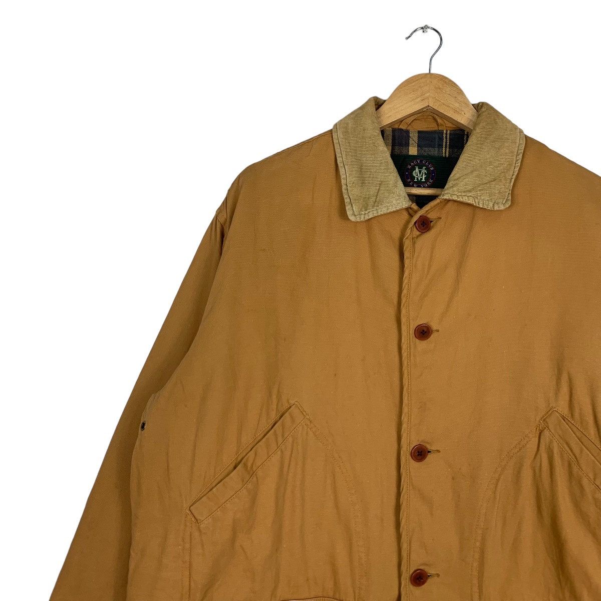 Vintage MACY CLUB New York Tartan Lined Chore Jacket #1050-C47 Size US M / EU 48-50 / 2 - 6 Thumbnail