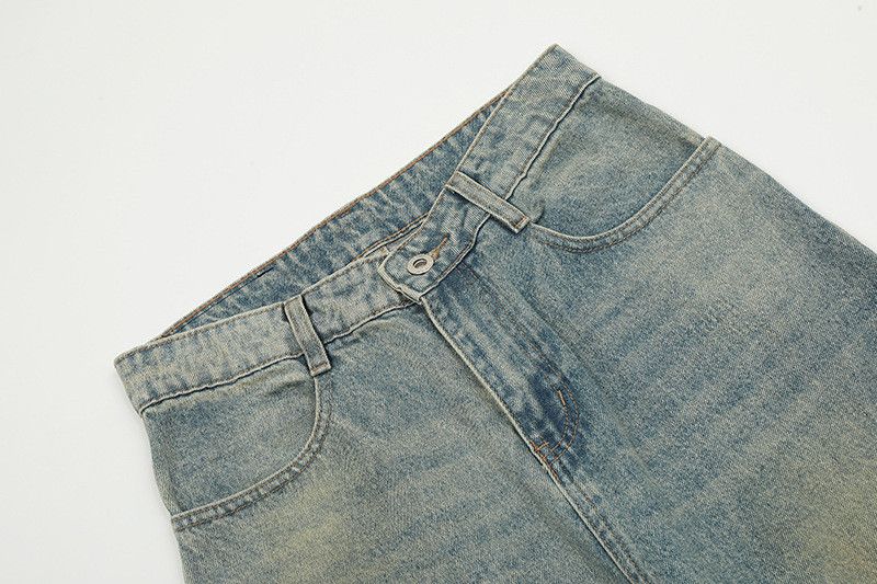 Vintage American retro classic washed ripped jeans Size US 32 / EU 48 - 3 Thumbnail