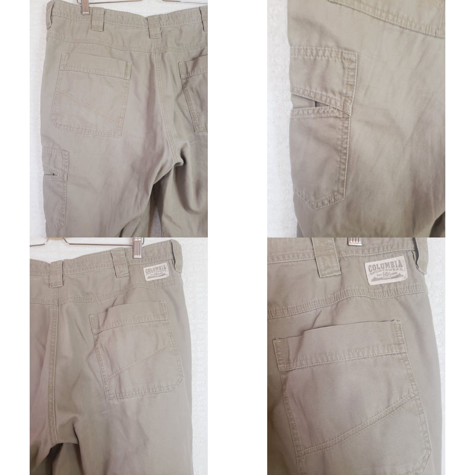 Hunter Columbia Pants Men 38x30 Tan Cargo Omni Shade Hiking Vented Beige Outdoors 90s Logo Sports Mens Size US 38 / EU 54 - 8 Thumbnail
