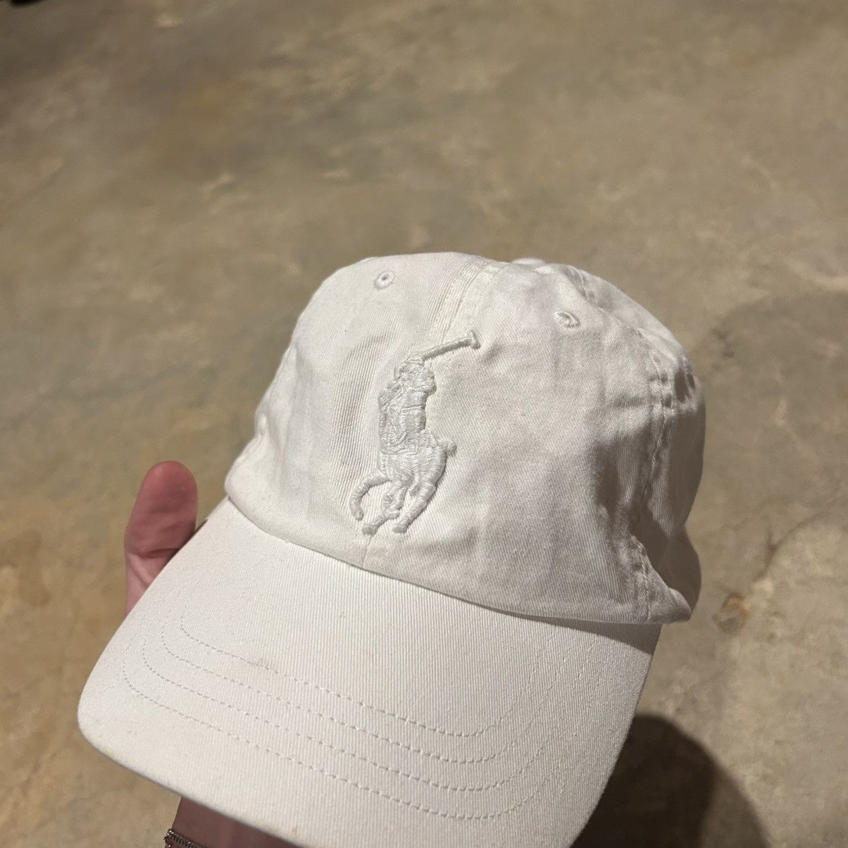 Polo Ralph Lauren × Vintage Vintage Polo Ralph Lauren Big Pony Twill Ball Cap Size ONE SIZE - 3 Thumbnail