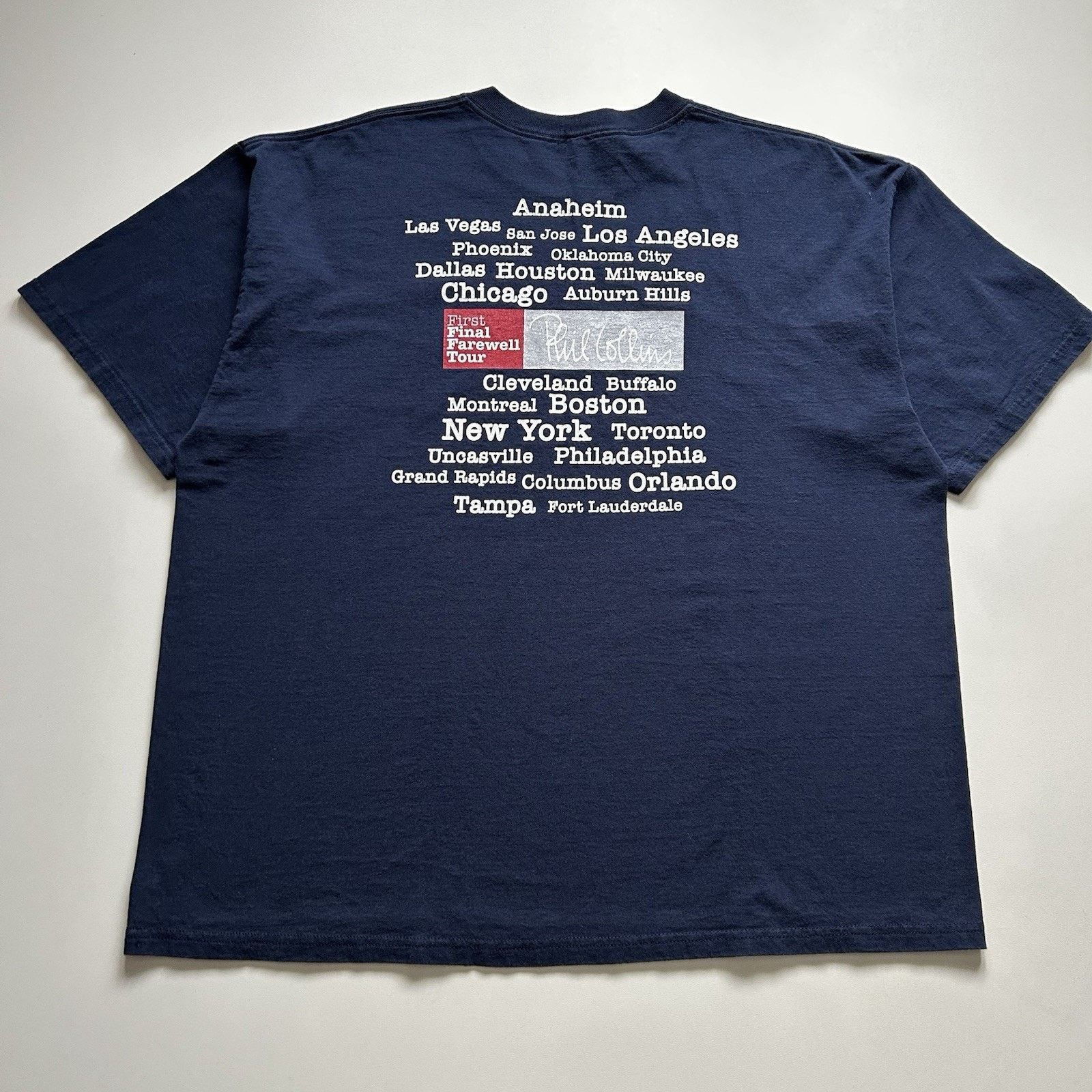 Band Tees Vintage 2004 Phil Collins Final Farewell Tour Shirt 2XL Y2K Size US XXL / EU 58 / 5 - 3 Thumbnail