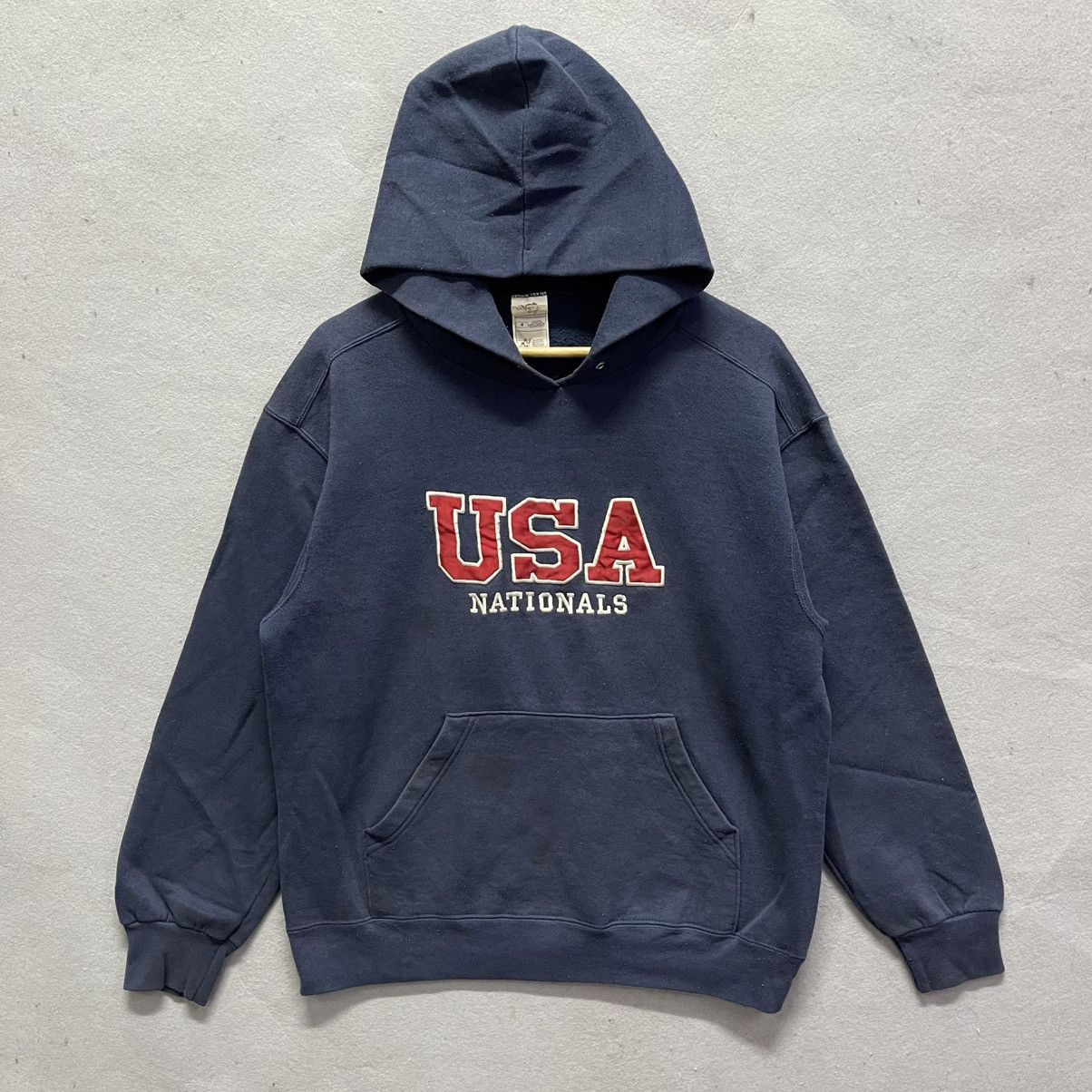 Fruit Of The Loom 90s USA Nationals Navy Hoodie – Fruit of the Loom Size US M / EU 48-50 / 2 - 1 Thumbnail