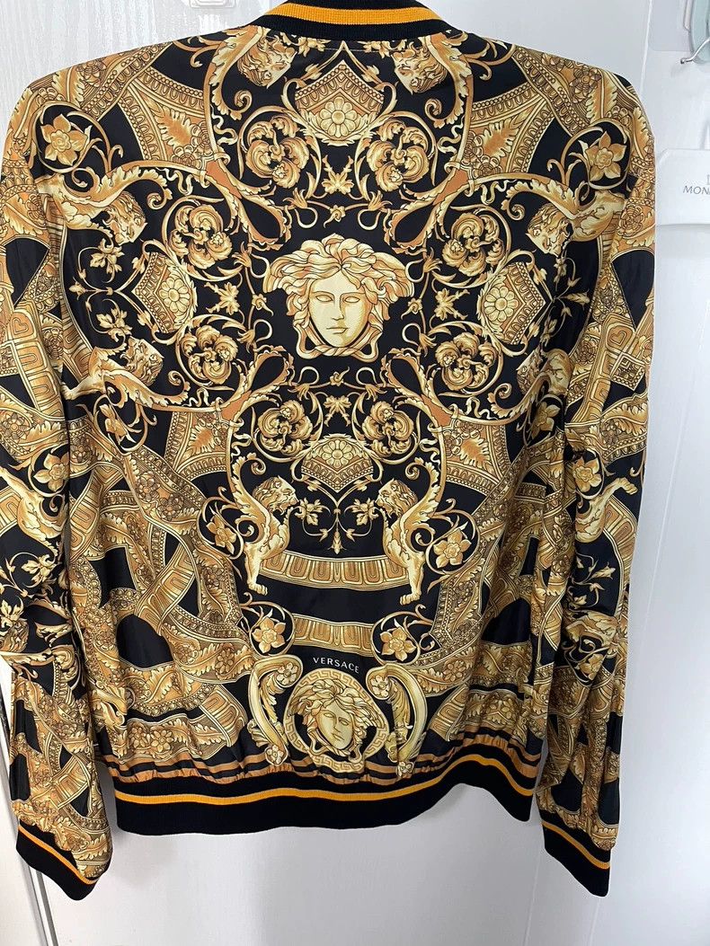 Versace Versace Men's long-sleeved baseball-collared jacket Size US L / EU 52-54 / 3 - 2 Thumbnail