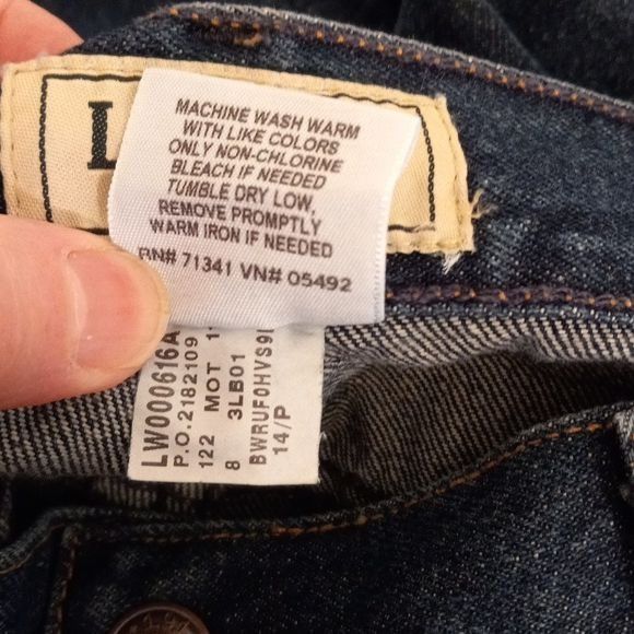 L.L. Bean L.L. Bean Size 14P Jeans Womens Classic Curvy Fit 100% Cotto Size 34" / US 12 / IT 48 - 11 Thumbnail