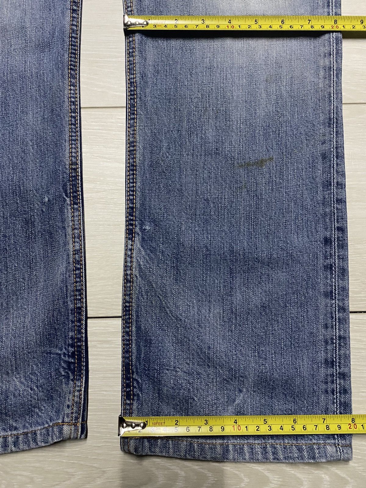 Japanese Brand Vintage Edwin Faded Wash Distressed Loose Jeans Size US 32 / EU 48 - 15 Thumbnail