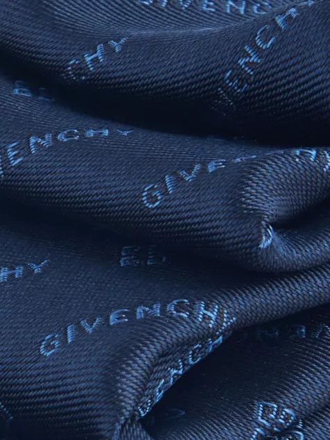 Givenchy o1srvl11e1224 Size: OS/Print Silk Tie in Navy Size ONE SIZE - 4 Thumbnail