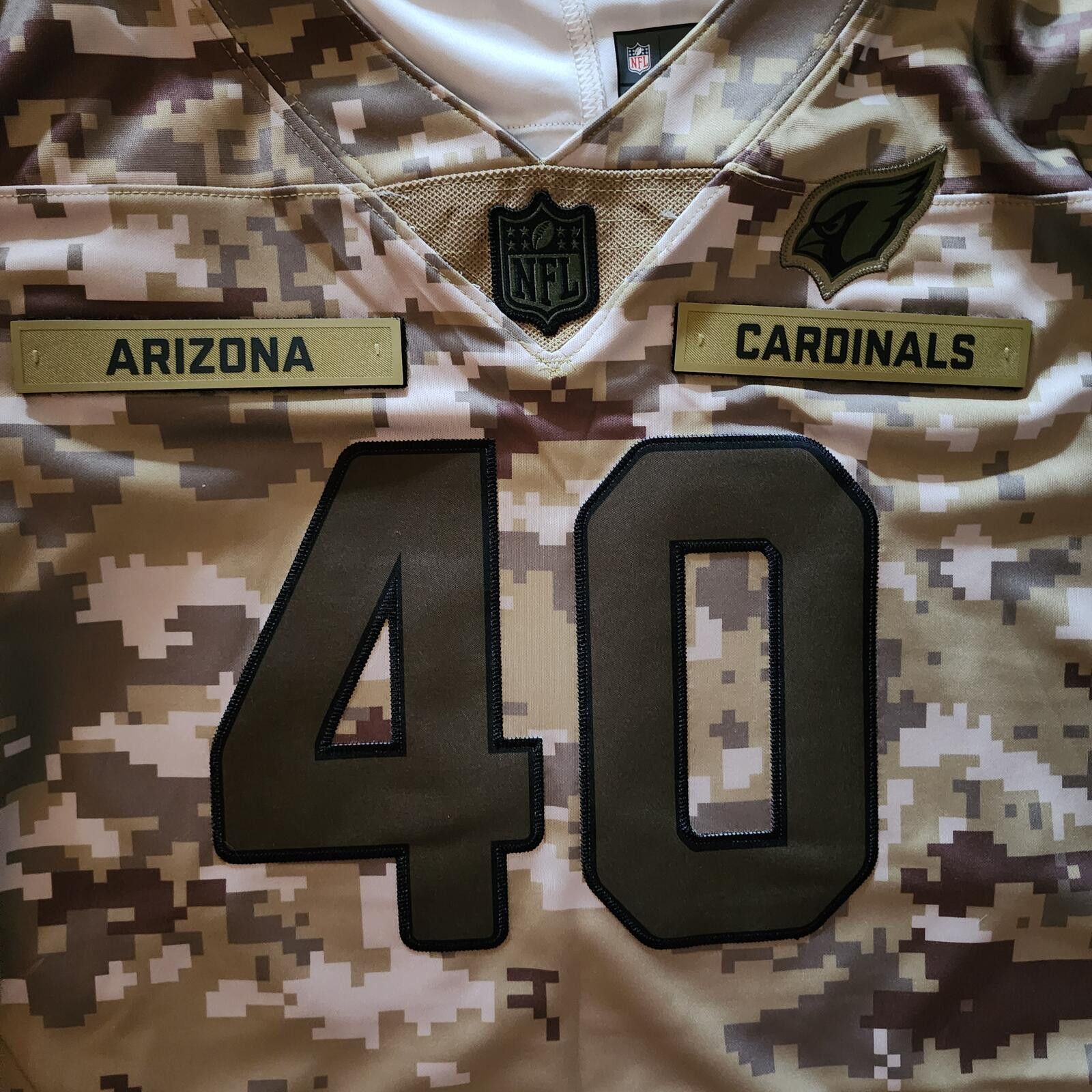 Nike Arizona Cardinals NFL Camo Football Jersey #40 Tillman Size ONE SIZE - 4 Thumbnail