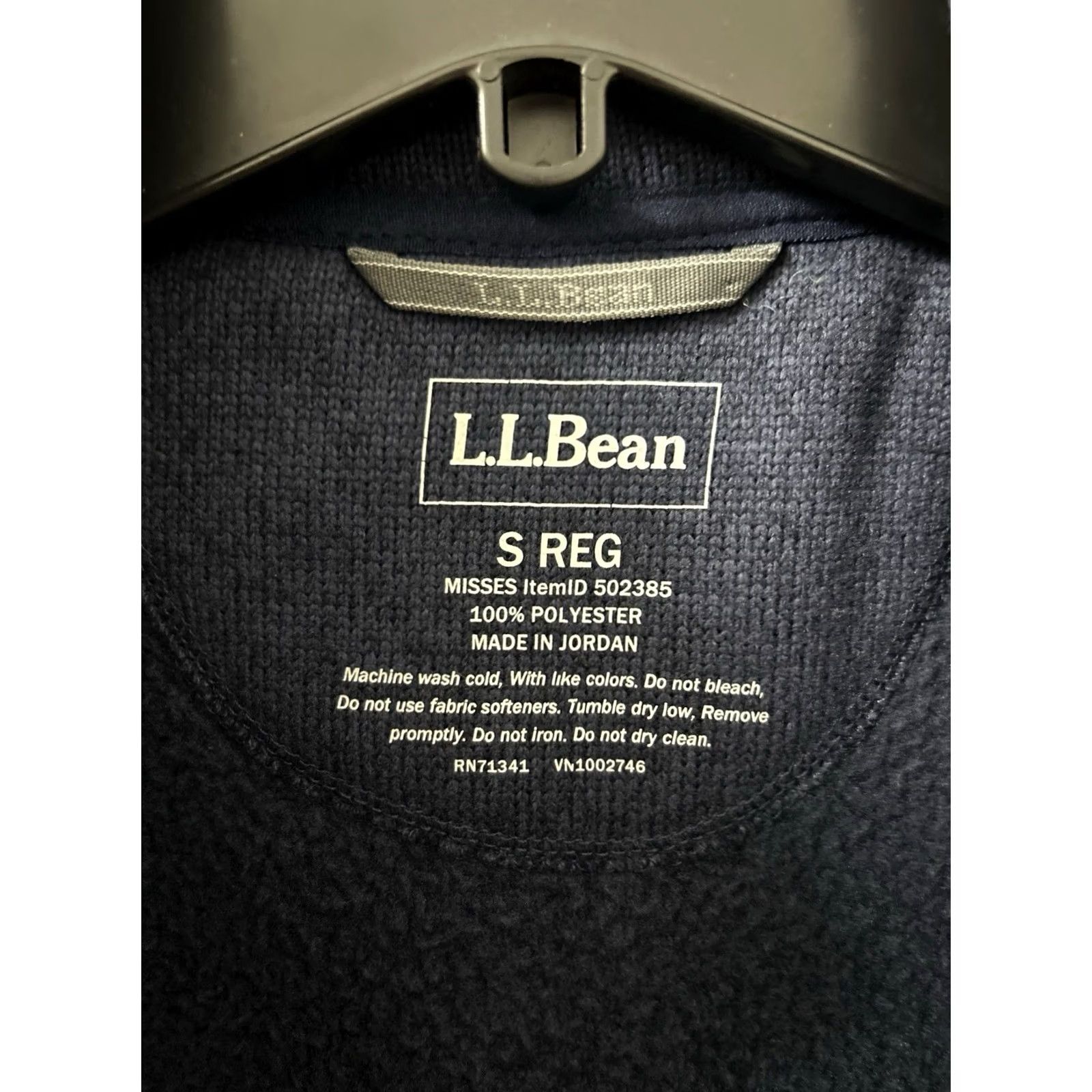 Vintage LL Bean Vest Womens Small Navy Blue Full Zip Pockets Fleece Lightweight Casual Winter Bodywarmer Size S / US 4 / IT 40 - 6 Thumbnail
