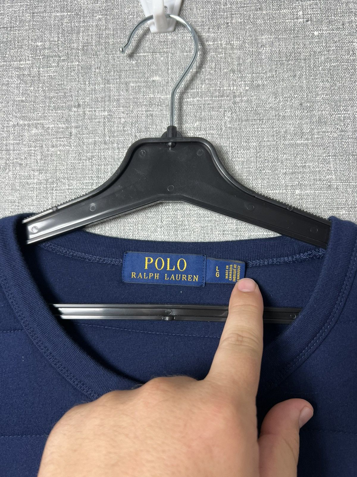 Polo Ralph Lauren × Ralph Lauren × Vintage Rare Polo Ralph Lauren Quilted Sweatshirt Size US L / EU 52-54 / 3 - 12 Thumbnail